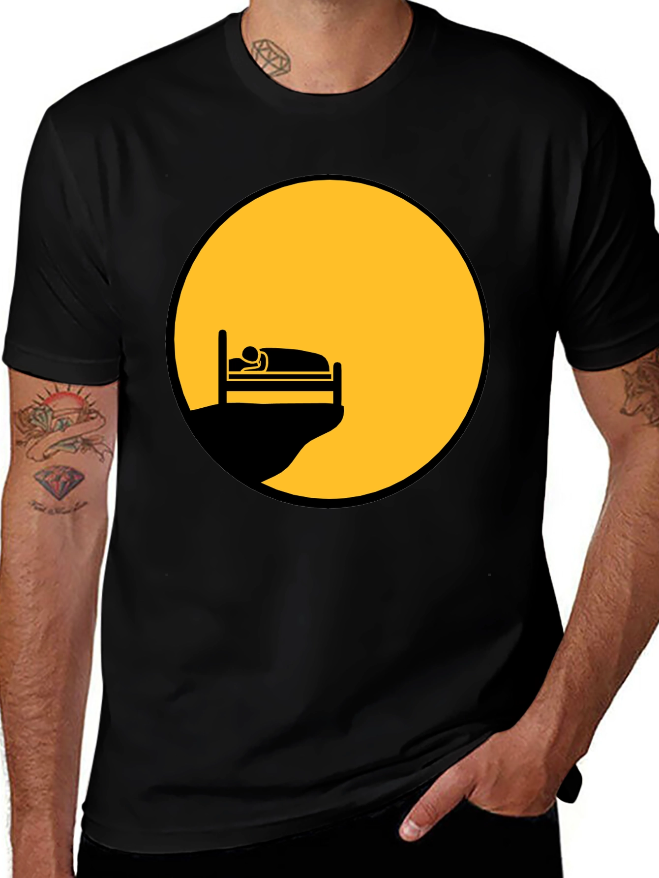Variant 8 of Cliffside Dreamer Tee - Unique Graphic T-Shirt
