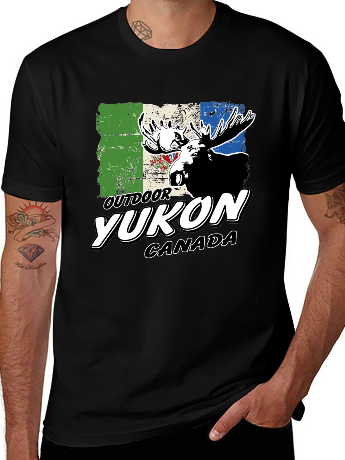 Yukon Canada Outdoor Moose Graphic Tee
