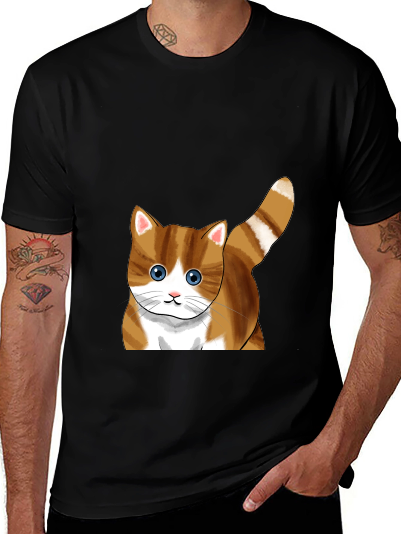 Variant 18 of Cute Cat Peek T-Shirt