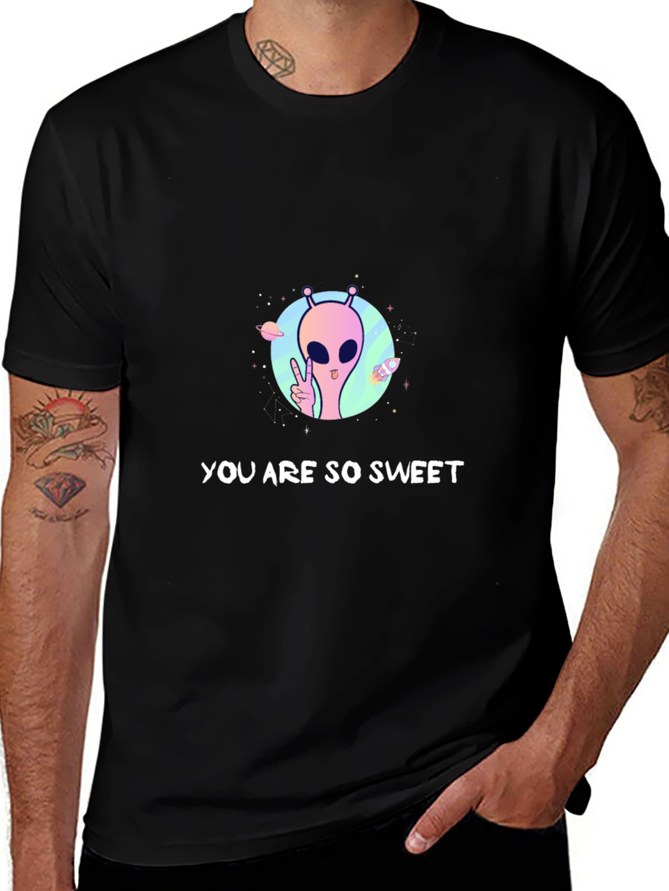 Variant 23 of Sweet Alien Graphic Tee - Cool & Casual Comfort