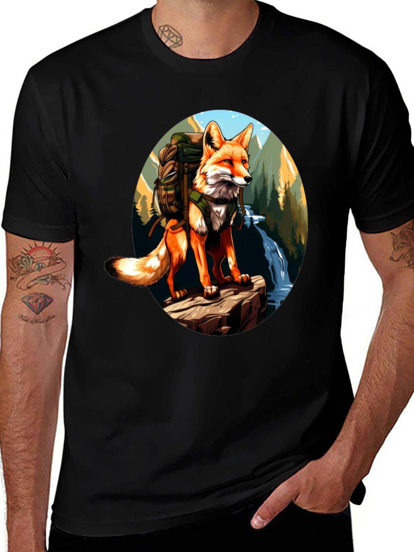 Variant 17 of Fox Hiker Graphic Tee
