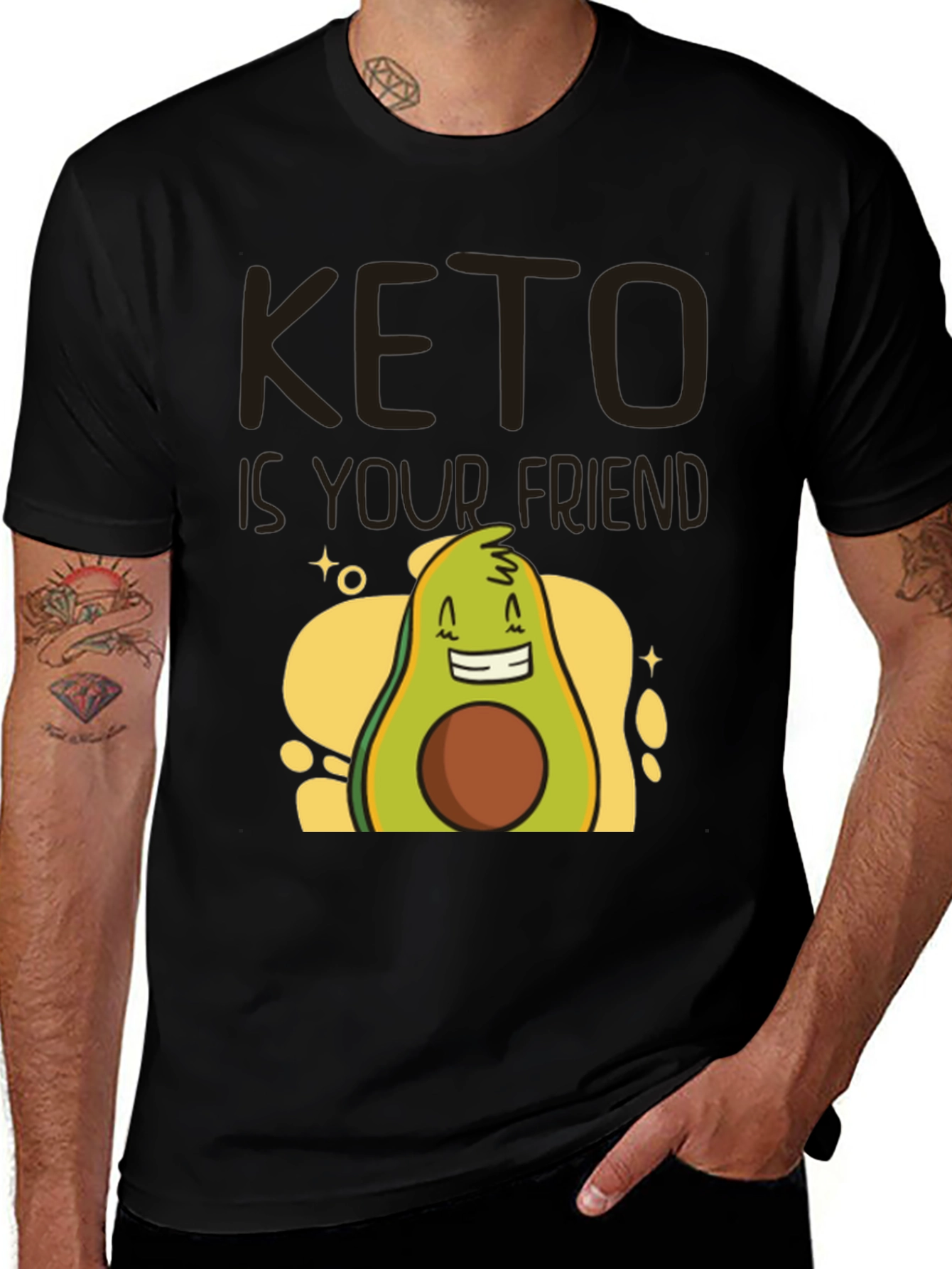 Variant 13 of Keto Avocado T-Shirt - Unisex Graphic Tee