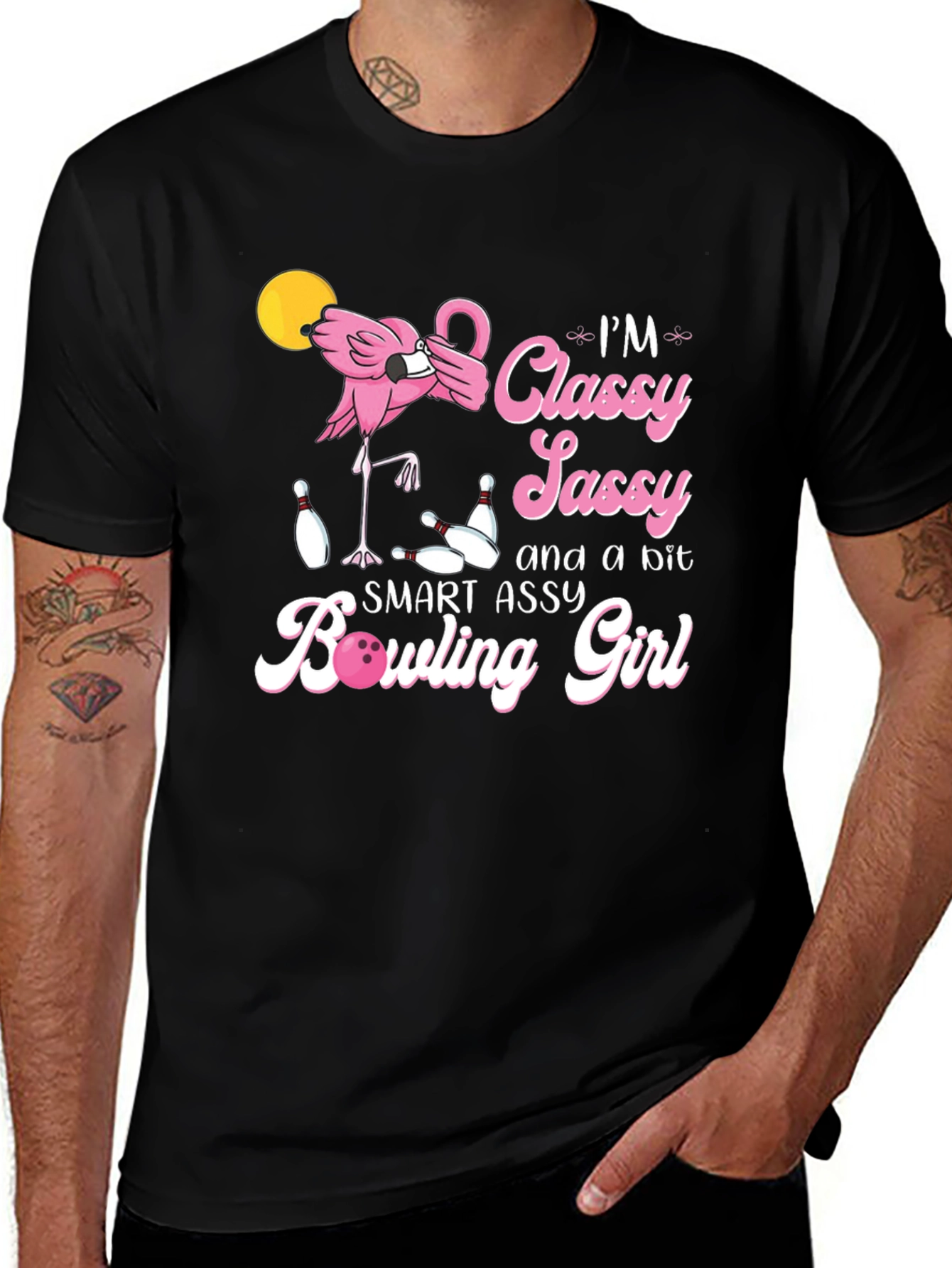 Variant 15 of Classy Sassy Bowling Girl Graphic T-Shirt