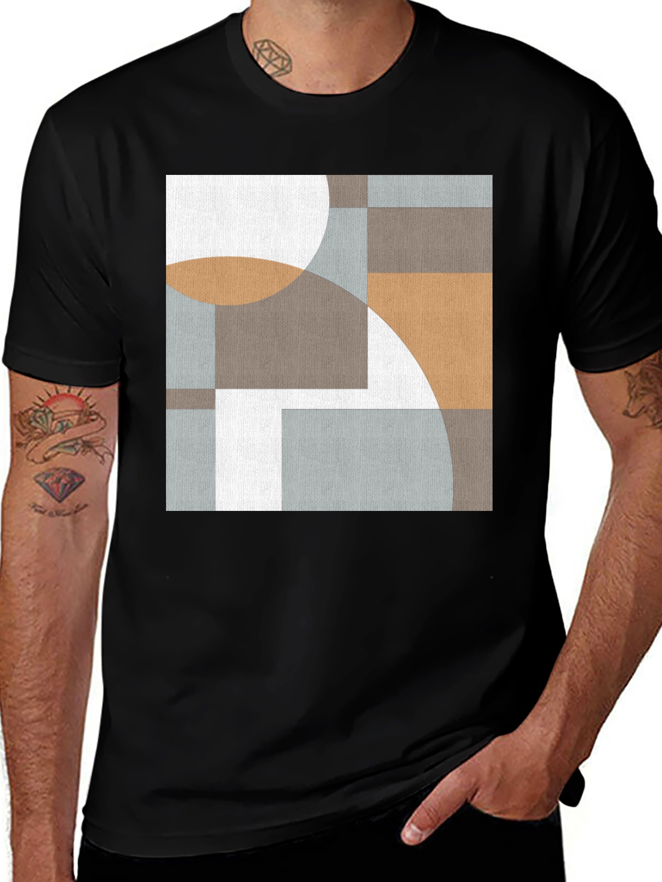 Variant 12 of Geometric Art Tee - Modern Abstract Design T-Shirt