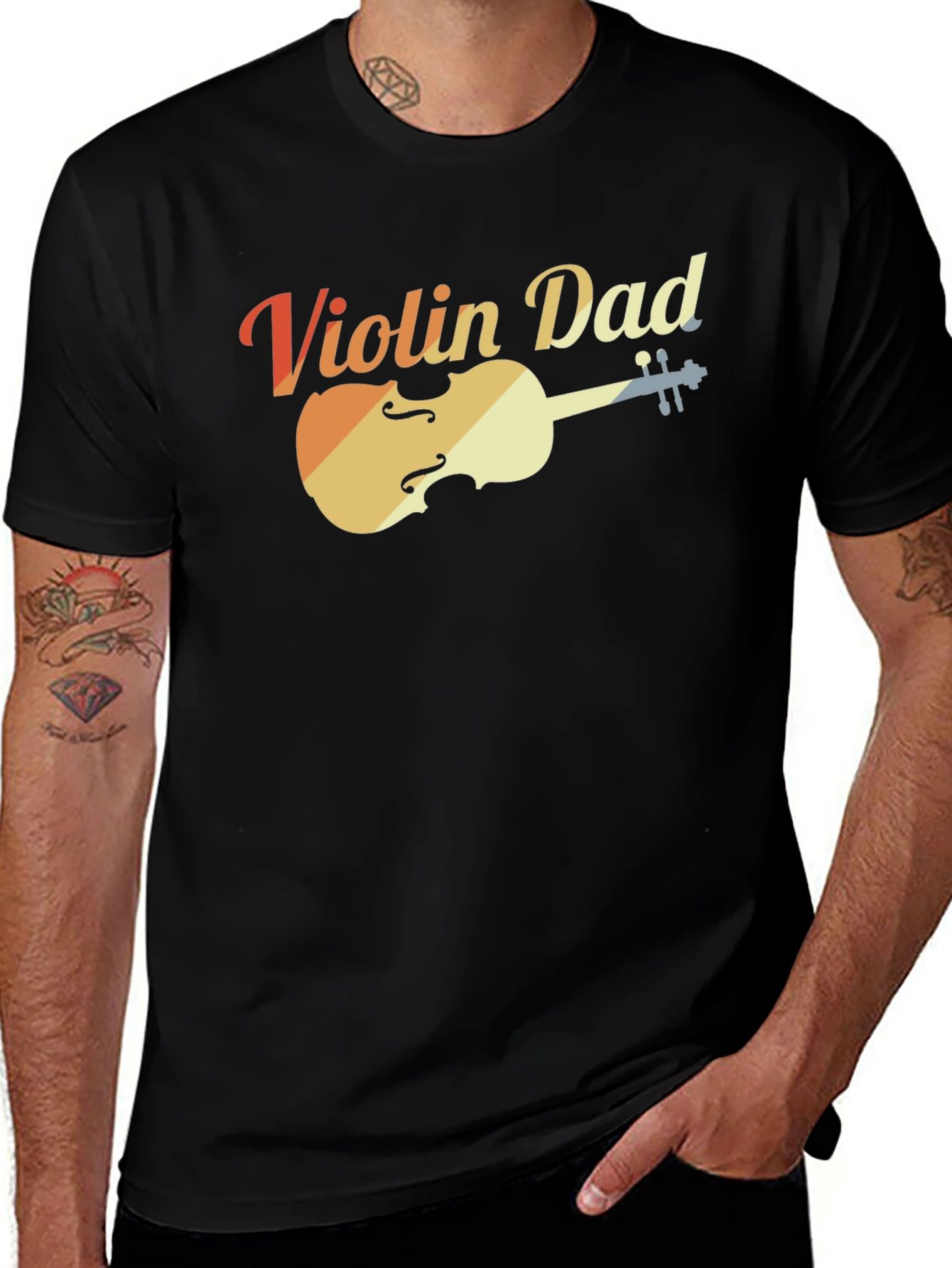 Black Violin Dad T-Shirt main image