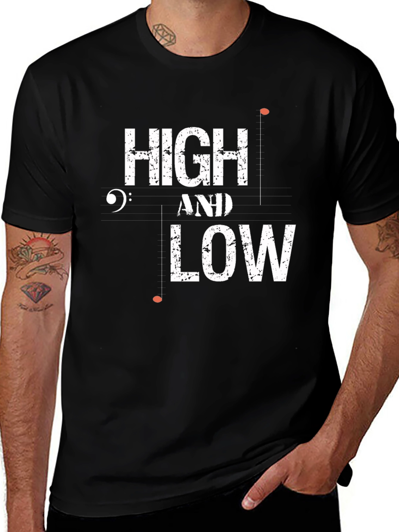 Variant 10 of High and Low Music T-Shirt