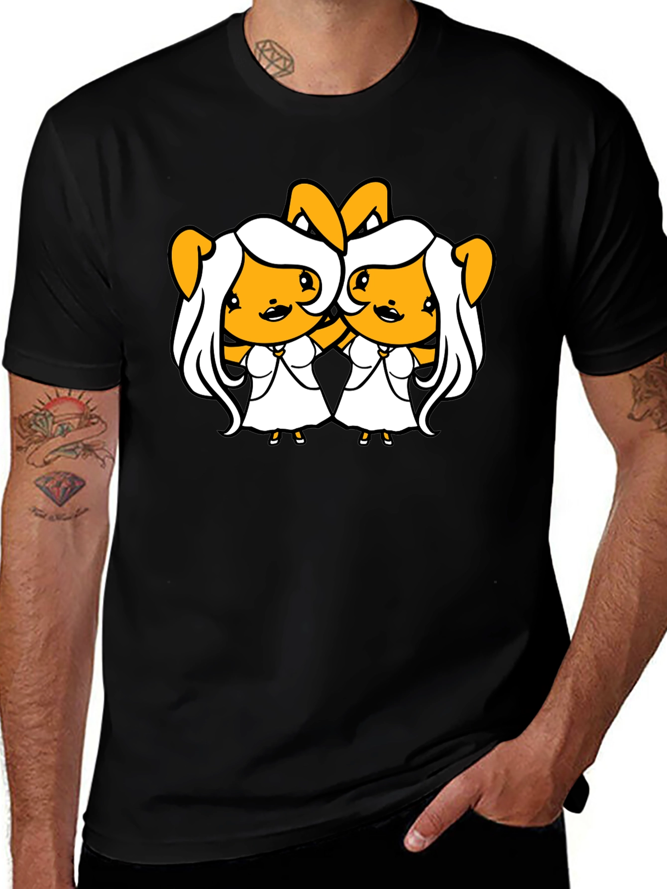 Variant 19 of Fun Cartoon Graphic T-Shirt