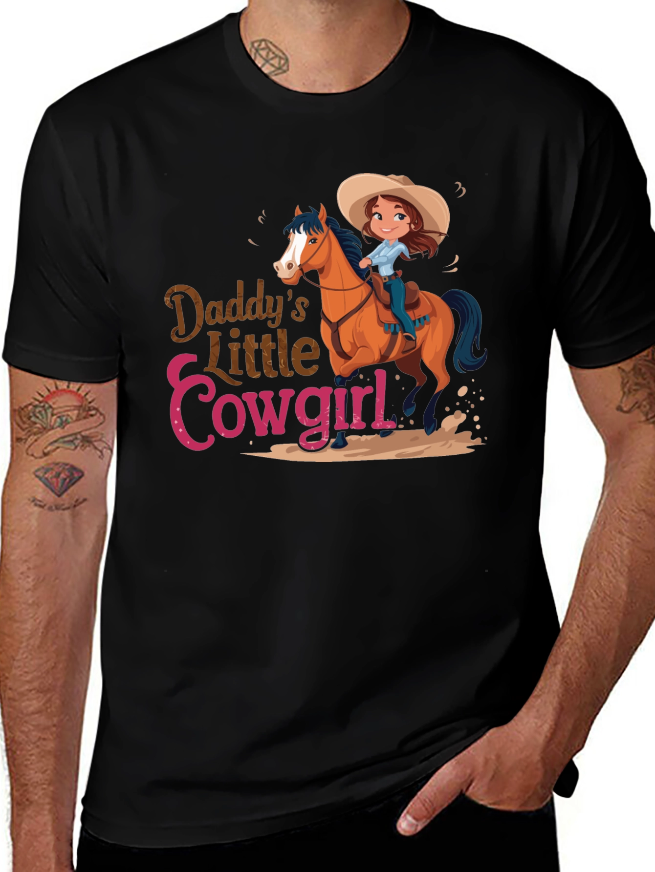 Variant 7 of Daddy's Little Cowgirl Graphic Tee