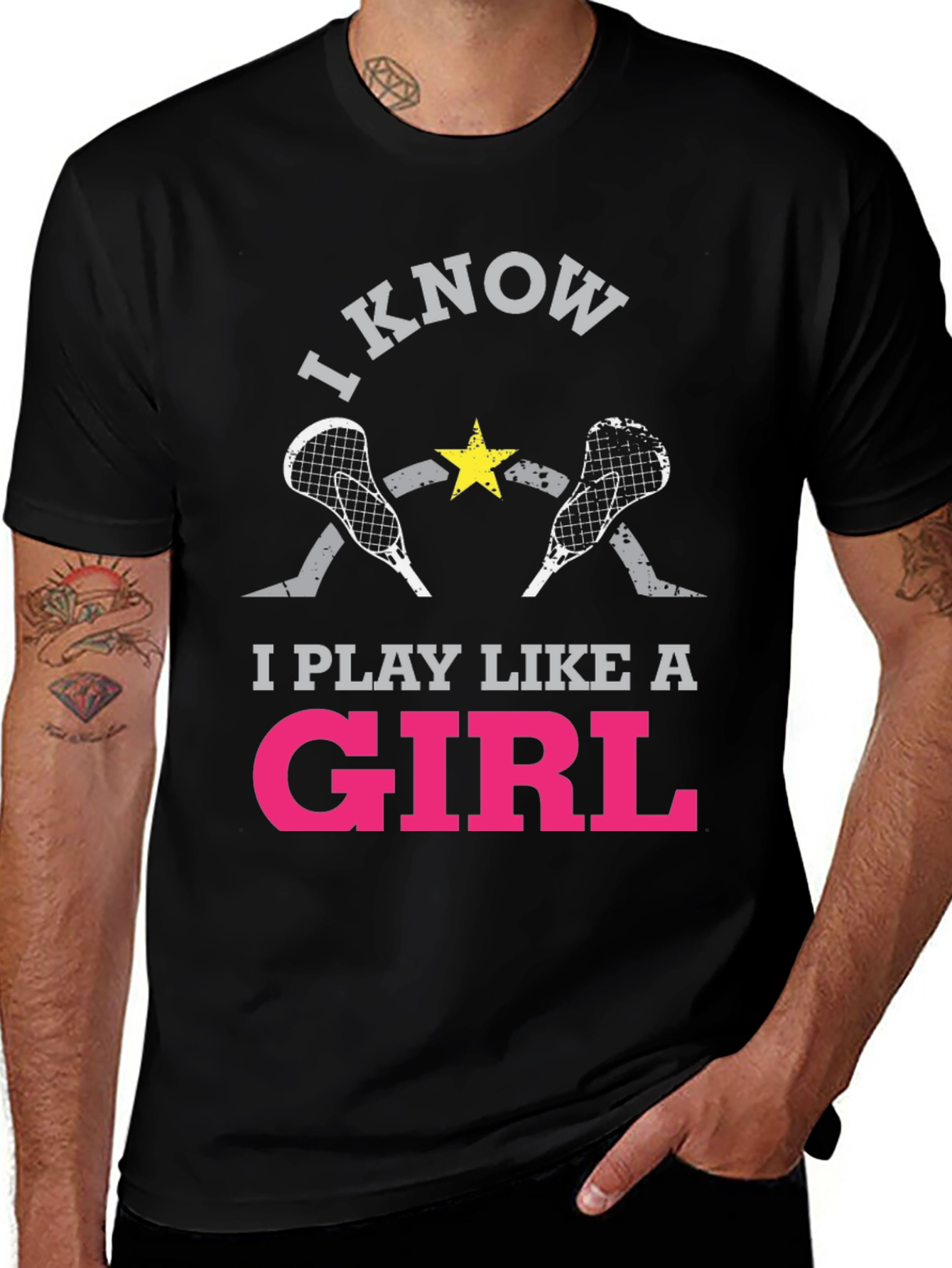Variant 8 of I Know I Play Like A Girl T-Shirt