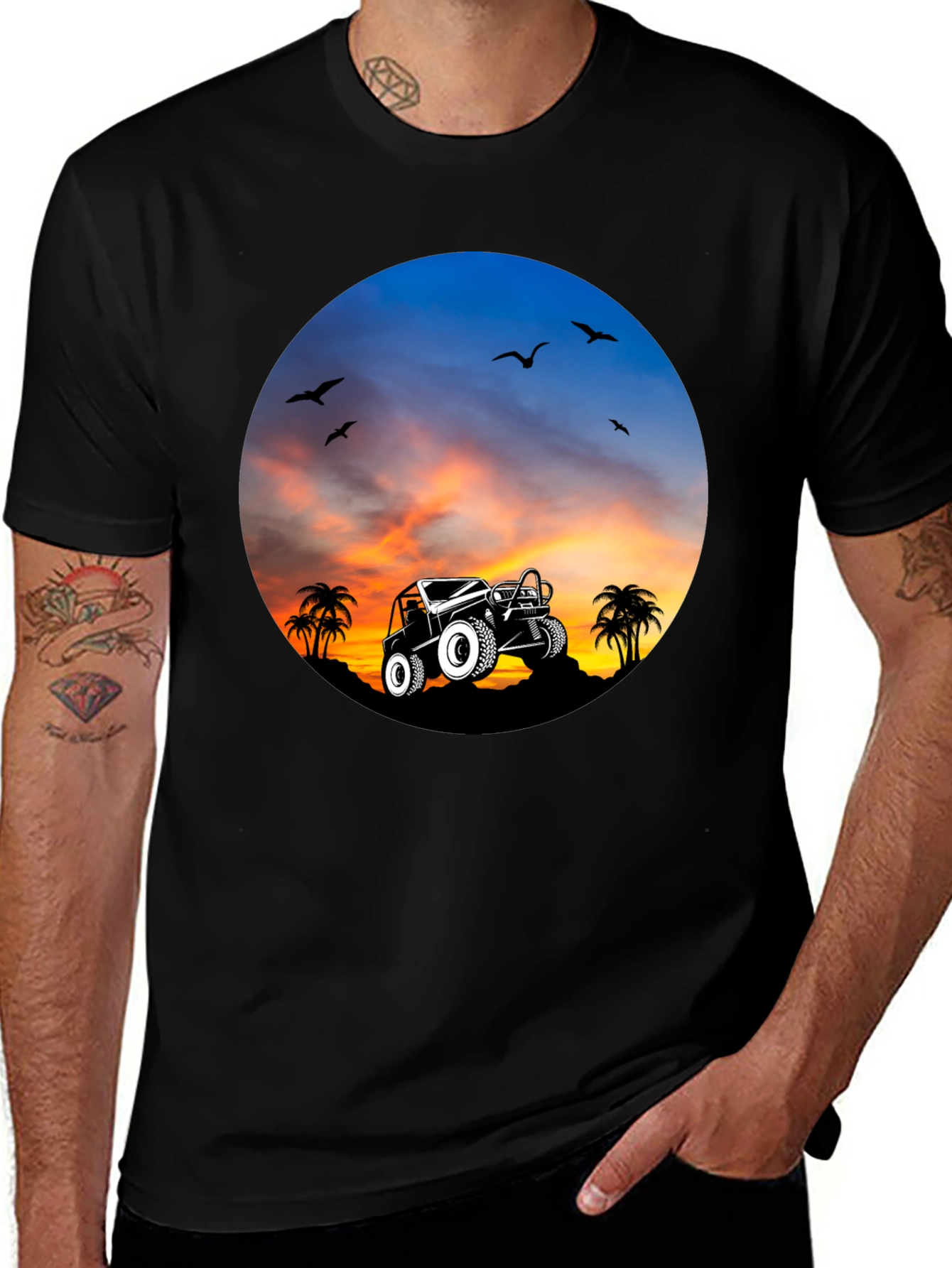 Sunset Jeep Adventure T-Shirt
