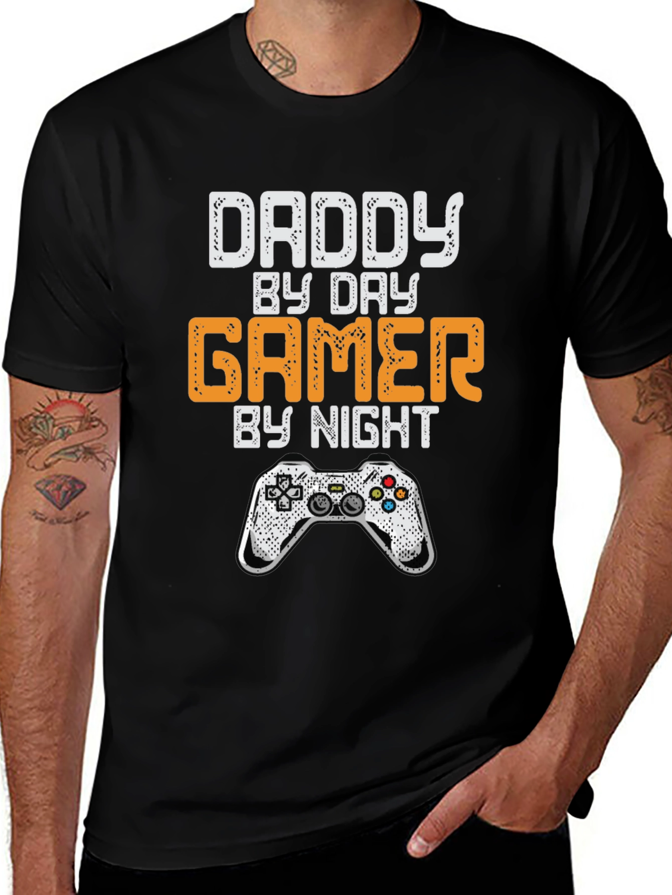 Variant 8 of Daddy by Day Gamer by Night Graphic T-Shirt