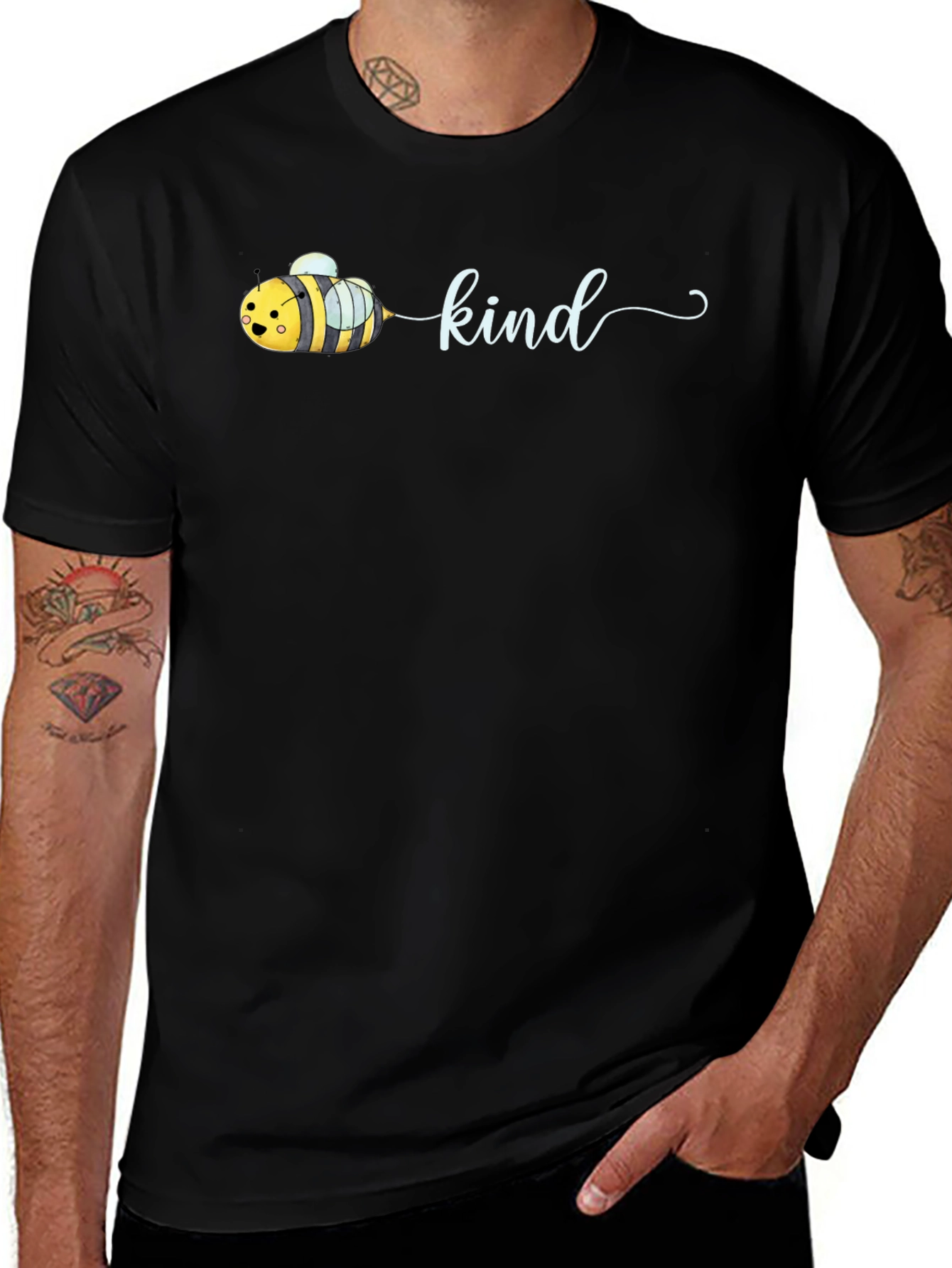 Bee Kind Graphic Tee - Soft Cotton Unisex T-Shirt