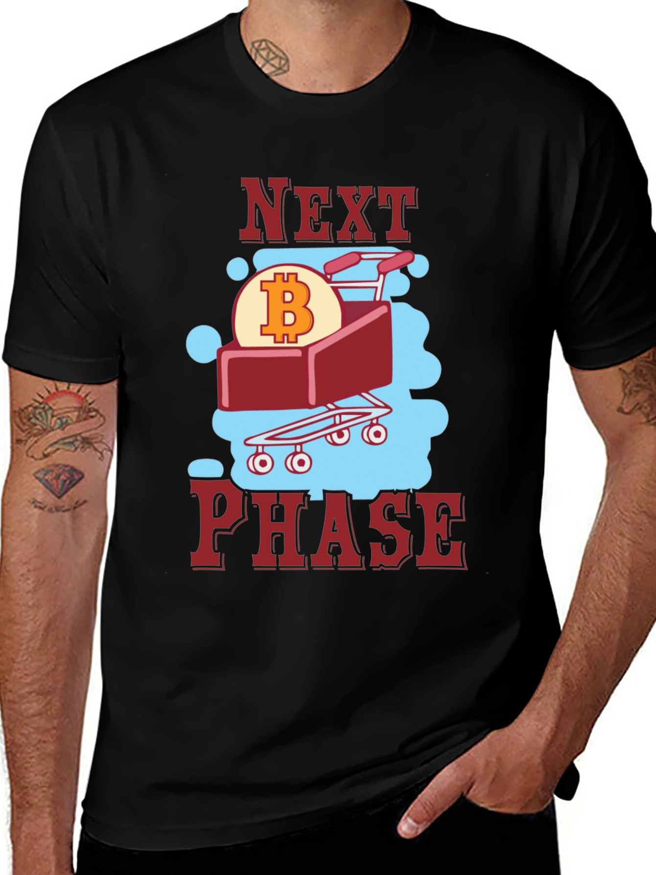Next Phase Bitcoin T-Shirt - Crypto Cart Design