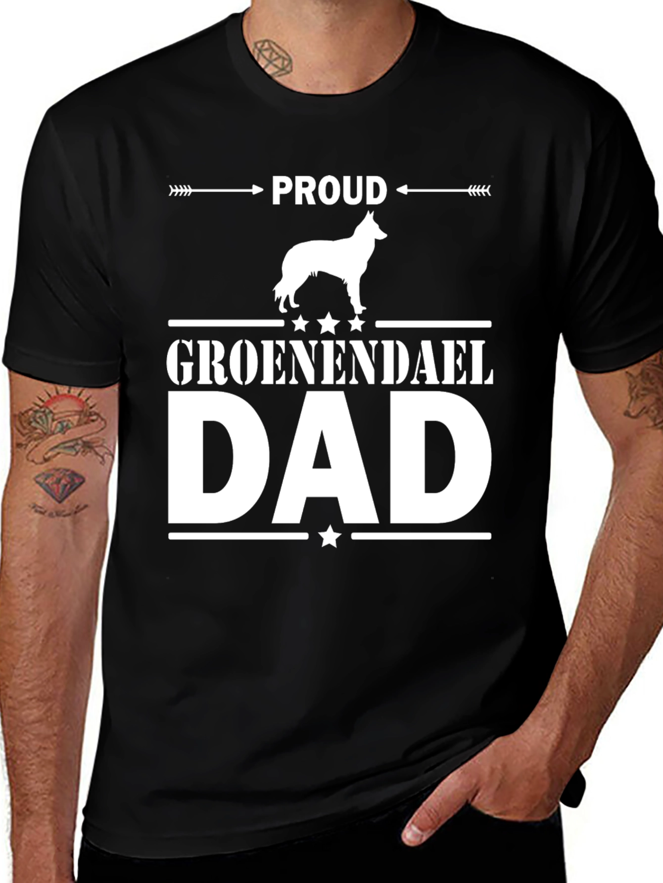 Variant 26 of Proud Groenendael Dad T-Shirt