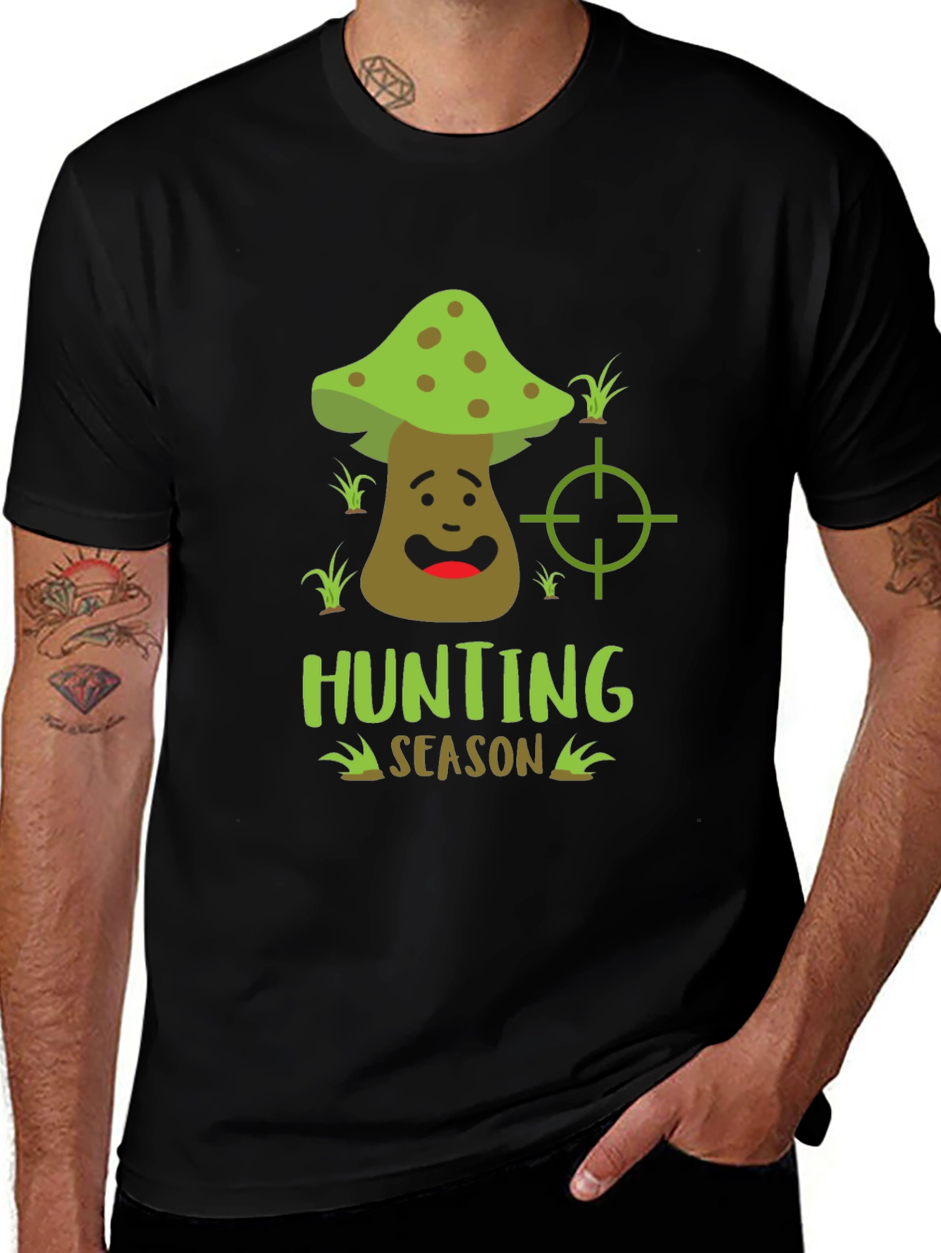 Variant 4 of Hunting Season Mushroom T-Shirt