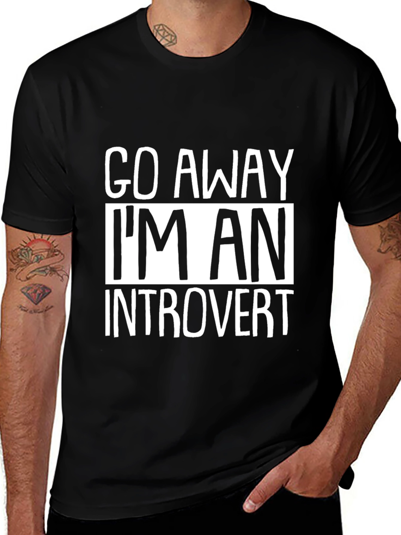 Variant 3 of Go Away I'm An Introvert Graphic T-Shirt