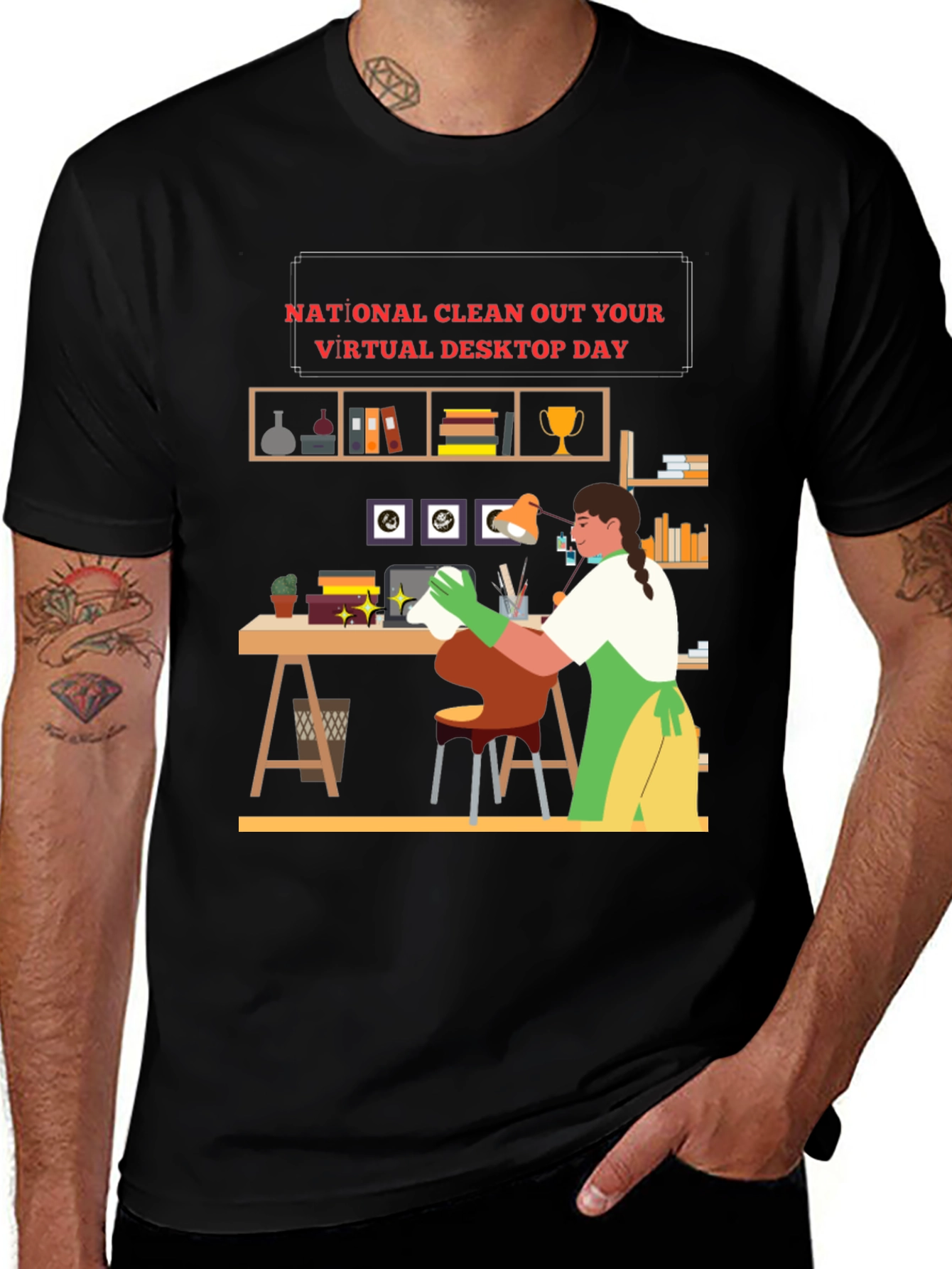 Variant 18 of National Clean Out Your Virtual Desktop Day T-Shirt