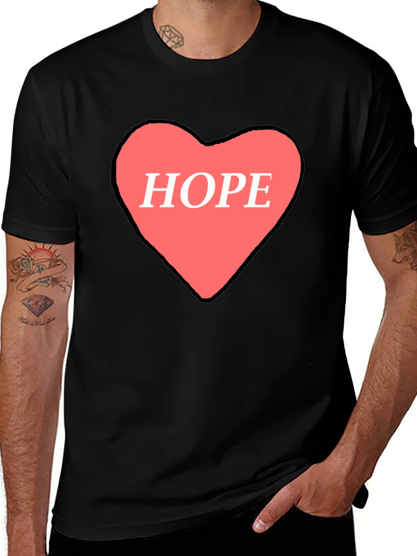 Hope Heart Graphic Tee - Stylish Comfort