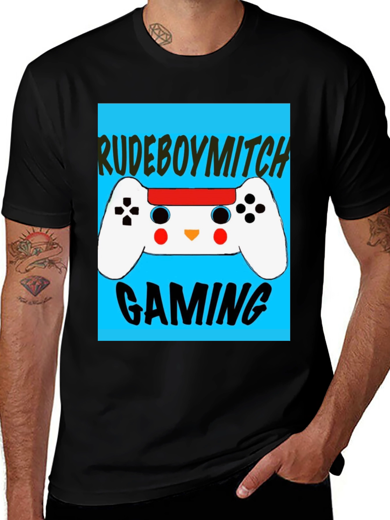 Variant 21 of Rudeboymitch Gaming T-Shirt: Controller Design