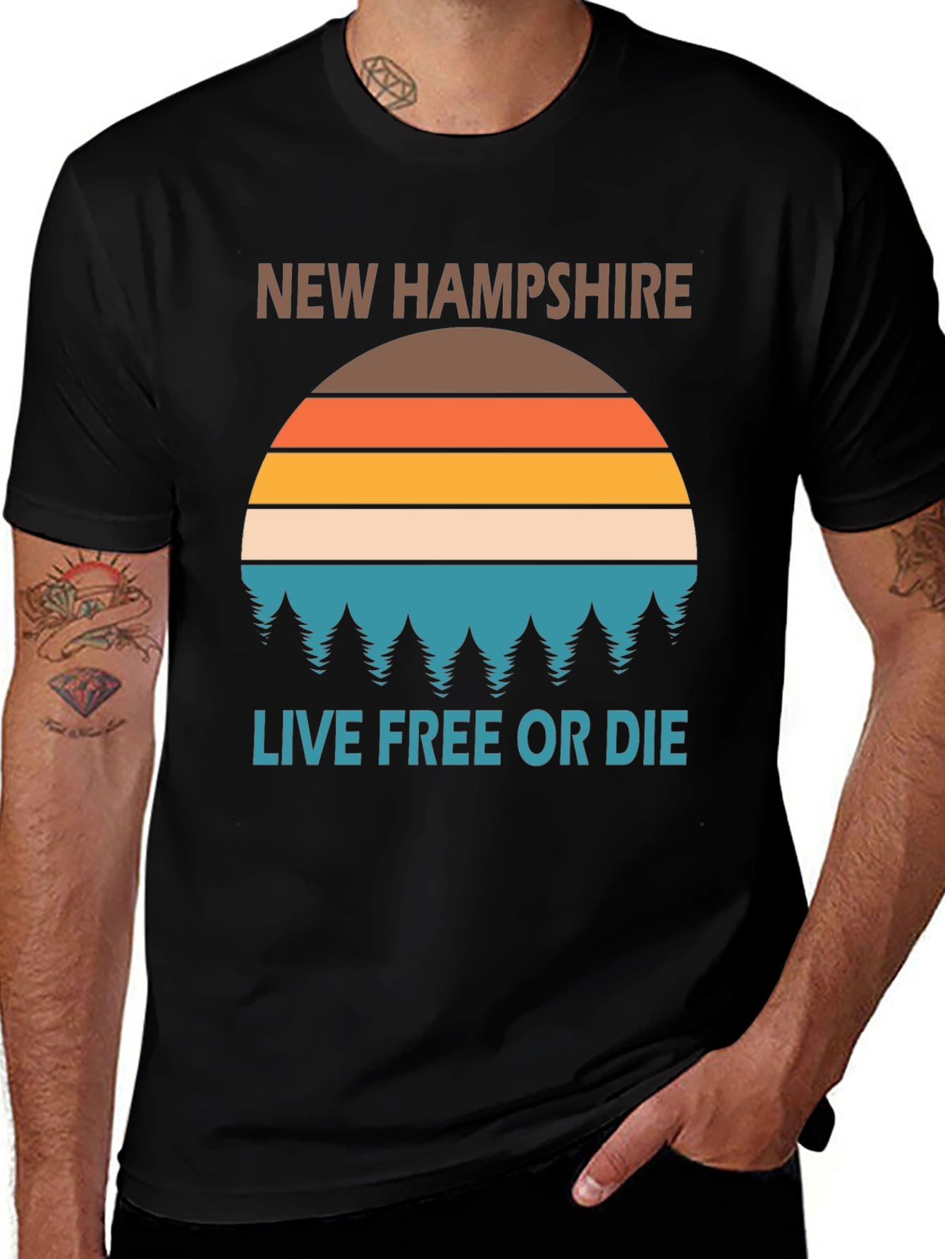 Variant 28 of New Hampshire Retro Graphic Tee