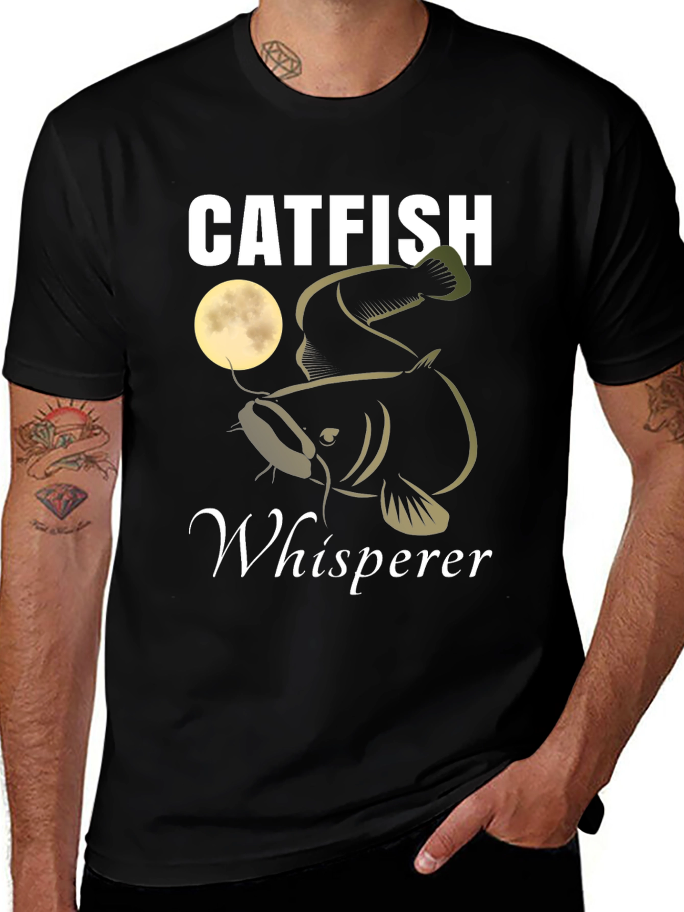 Variant 30 of Catfish Whisperer Graphic Tee - Fishing Shirt