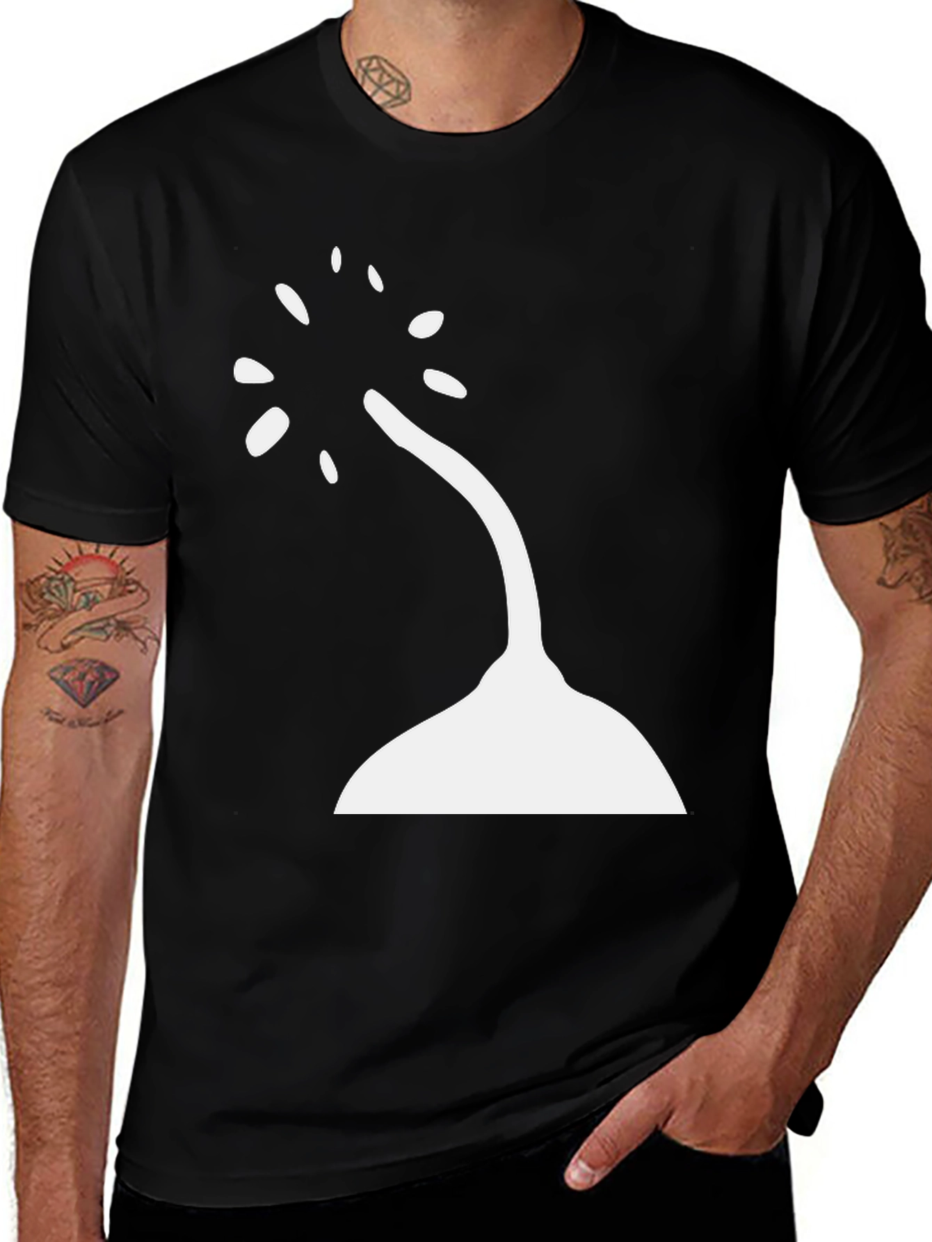 Variant 7 of Abstract Graphic Black T-Shirt