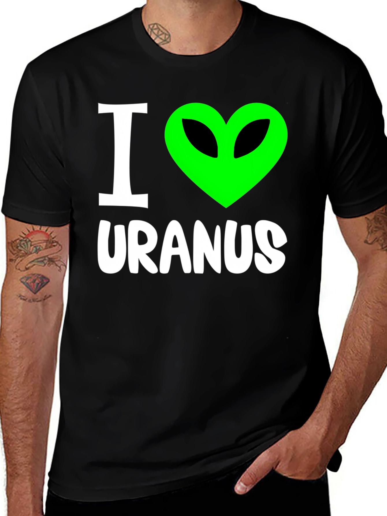 Variant 4 of I Love Uranus Graphic T-Shirt