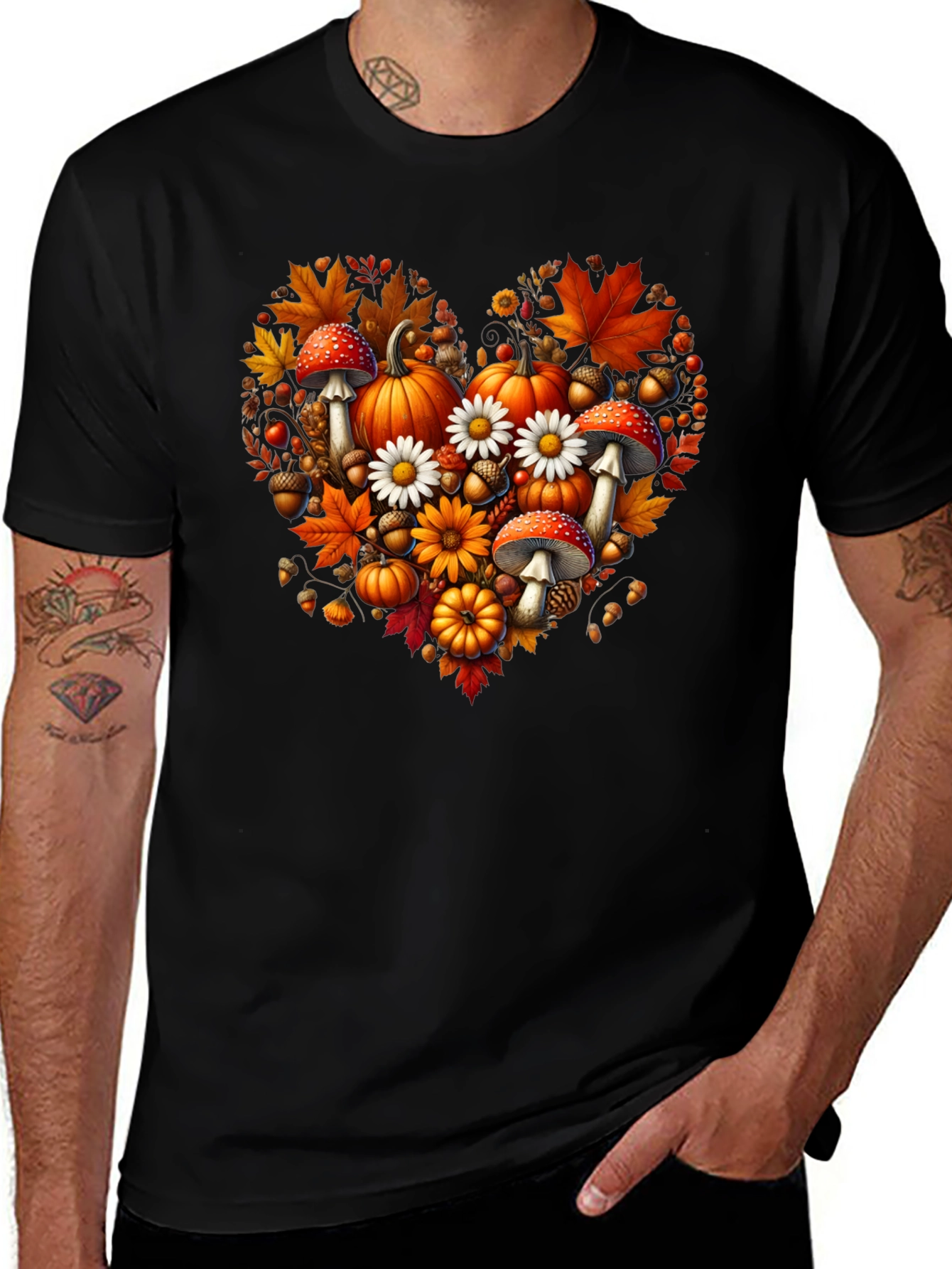 Variant 17 of Fall Harvest Heart T-Shirt