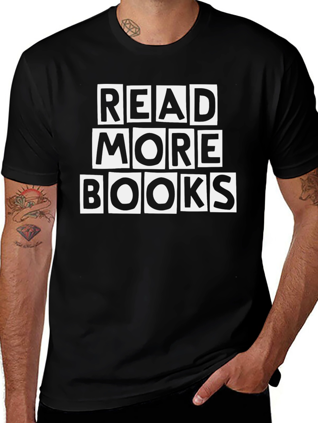 Variant 11 of Read More Books T-Shirt - Black
