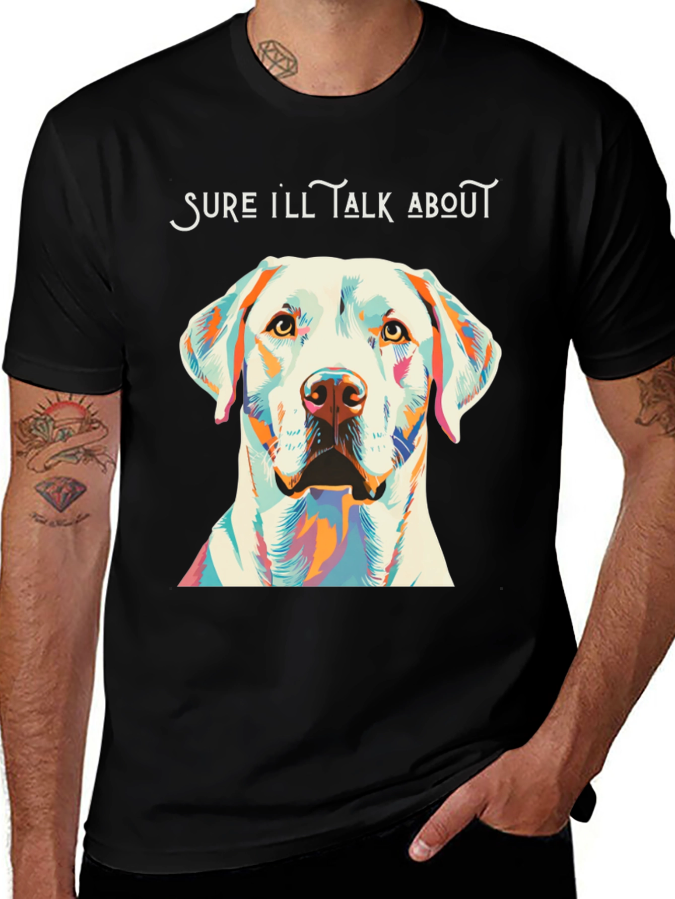 Variant 7 of Dog Lover T-Shirt: Sure I'll Talk About My Labrador