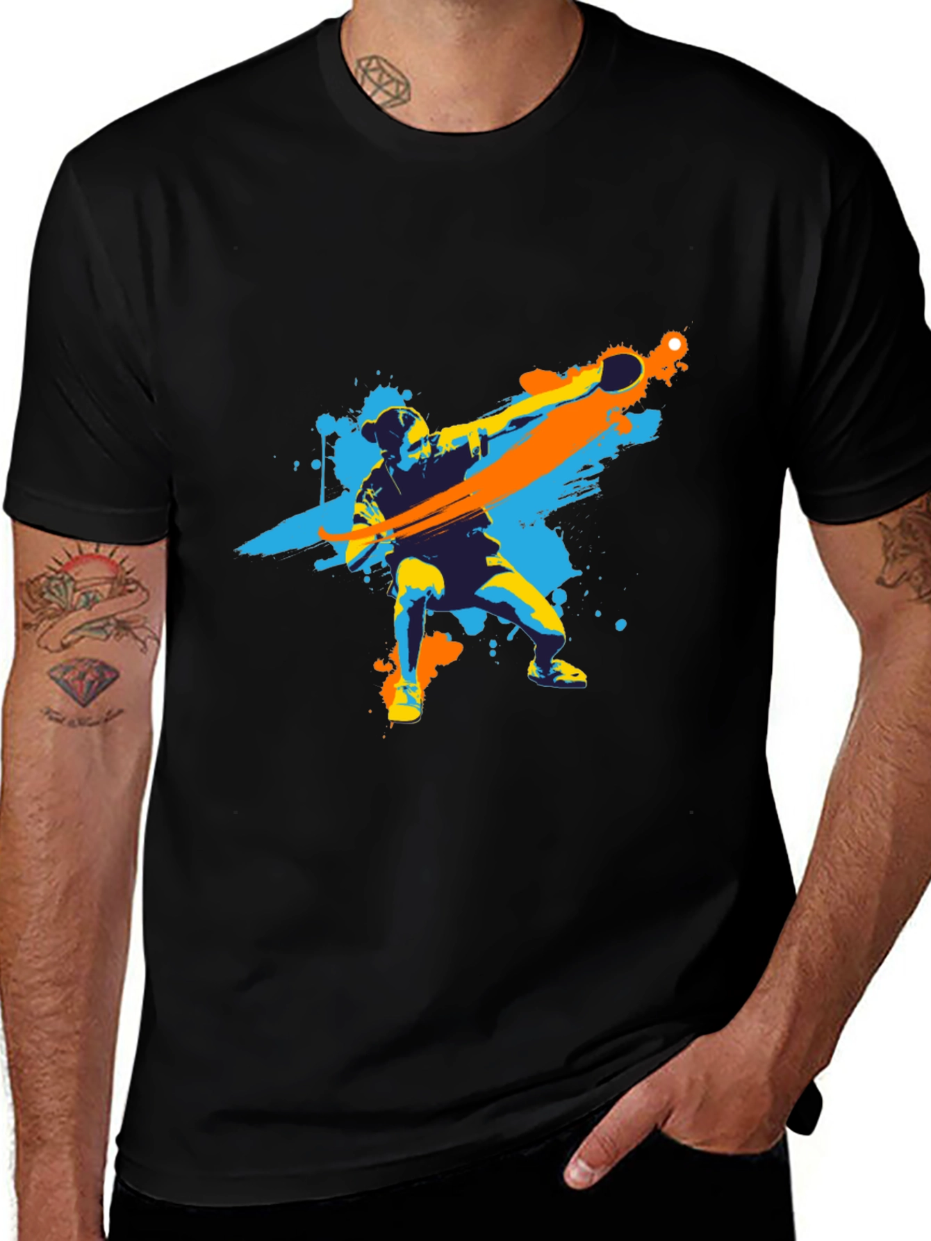 Variant 21 of Table Tennis Player Graphic Tee