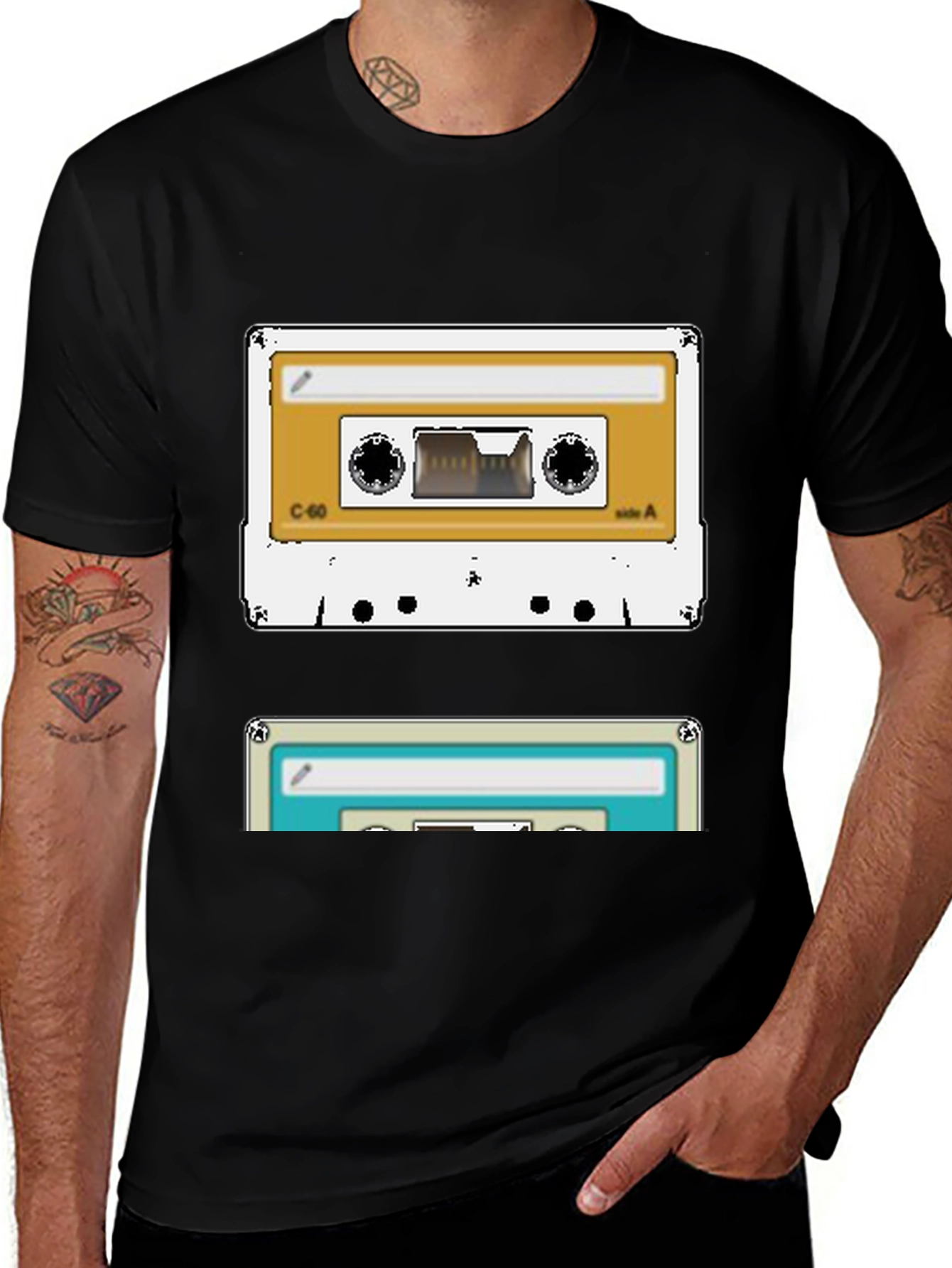 Variant 28 of Vintage Cassette Tape Graphic T-Shirt