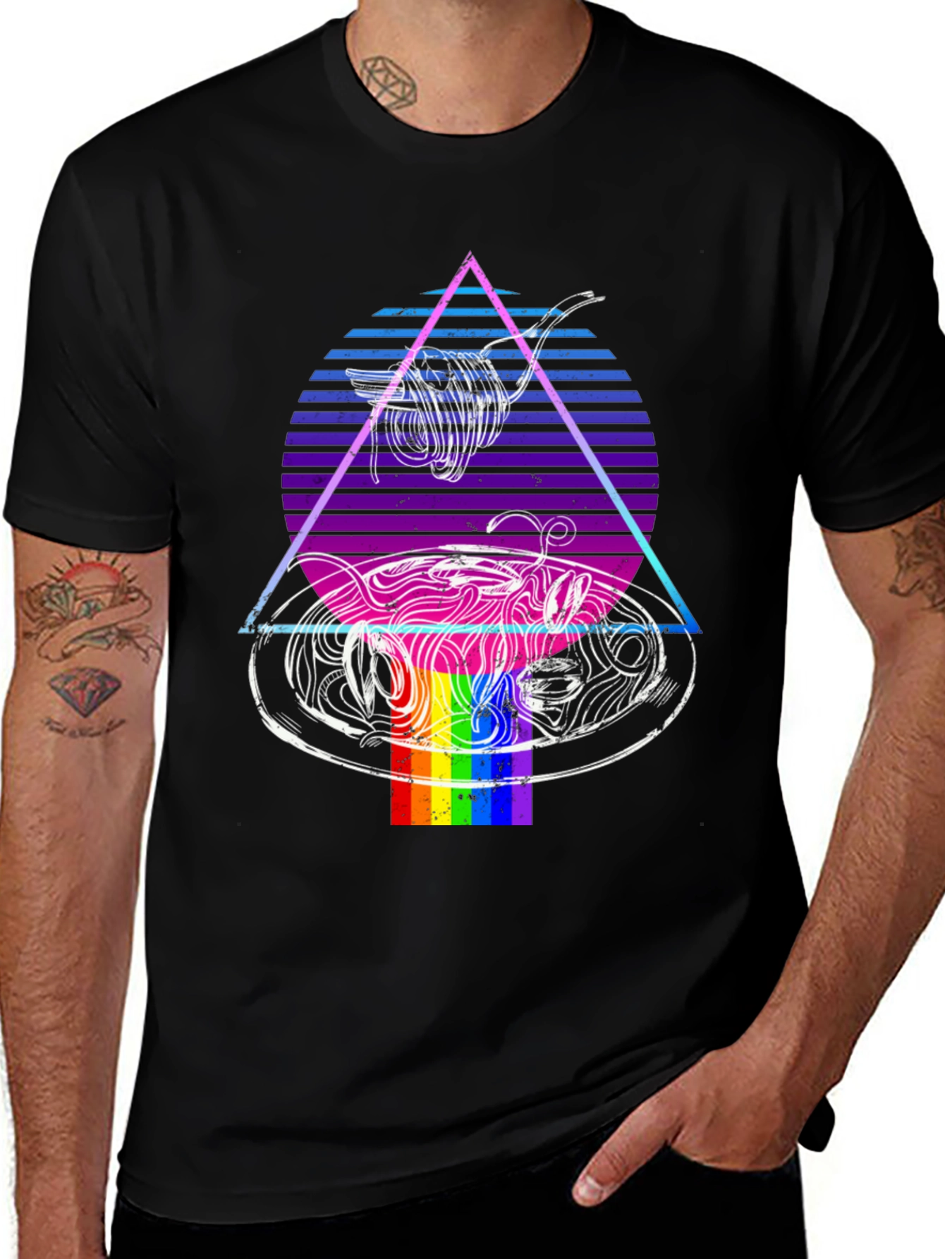 Variant 15 of Retro Spaghetti Graphic T-Shirt