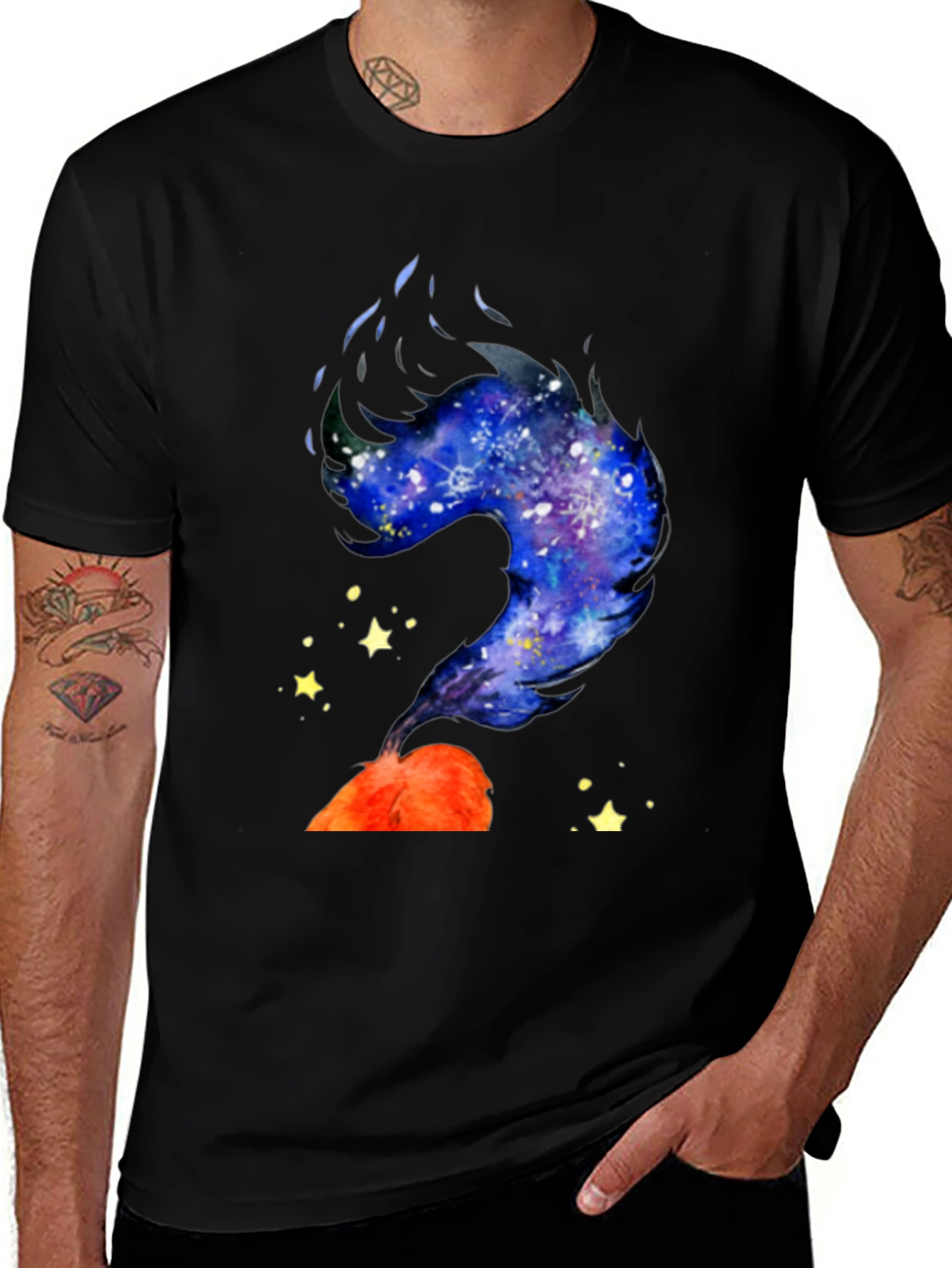 Variant 16 of Galaxy Volcano T-Shirt - Unique Graphic Tee