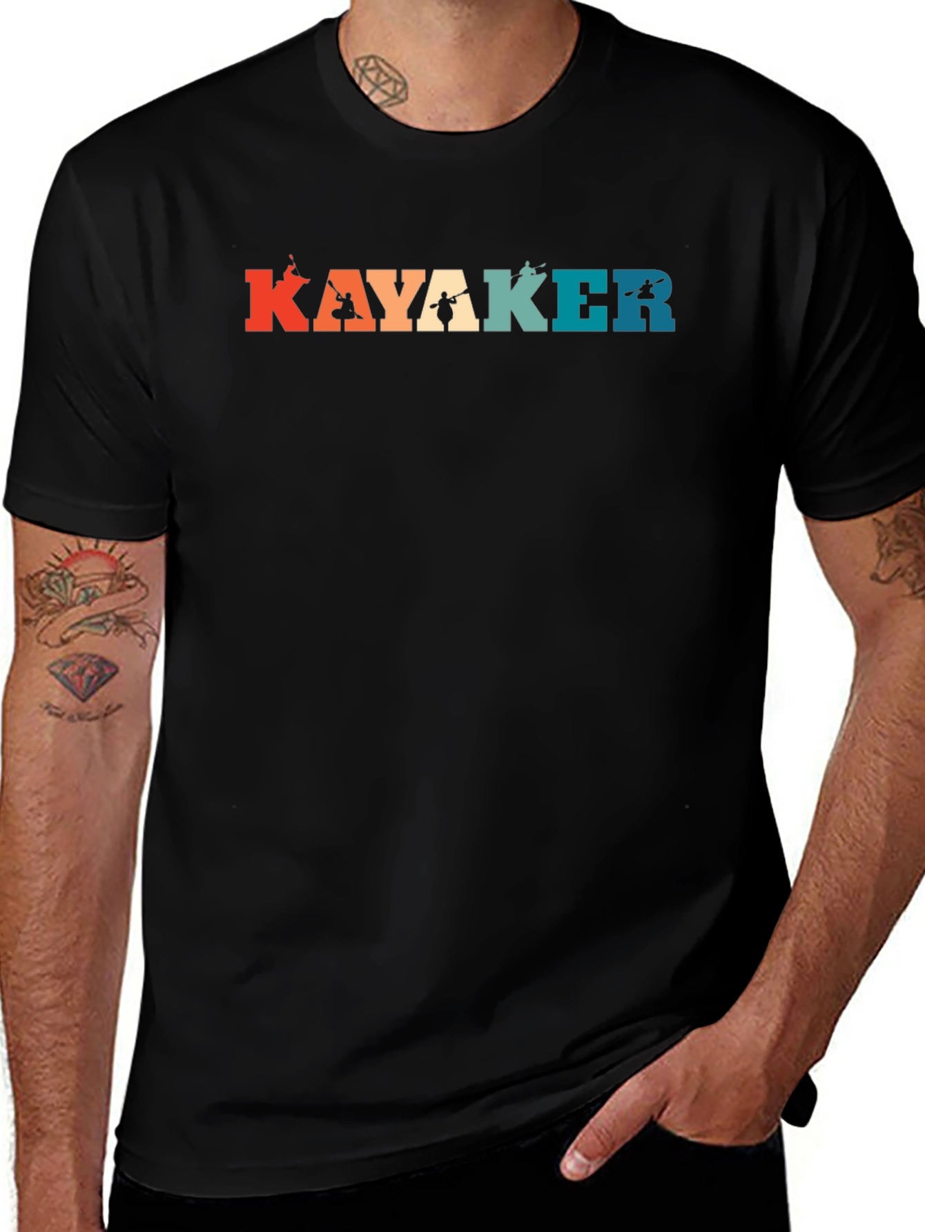 Variant 6 of Kayak Lover Retro T-Shirt