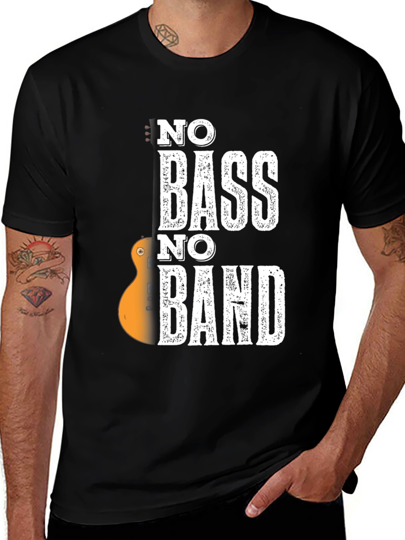 Variant 27 of No Bass No Band Graphic T-Shirt