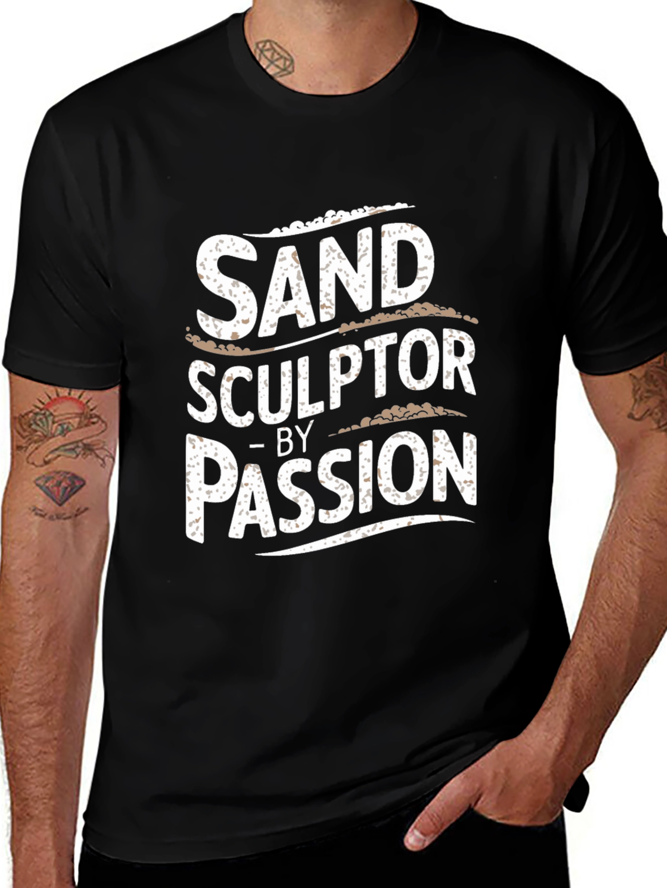 Variant 10 of Sand Sculptor Passion Black T-Shirt
