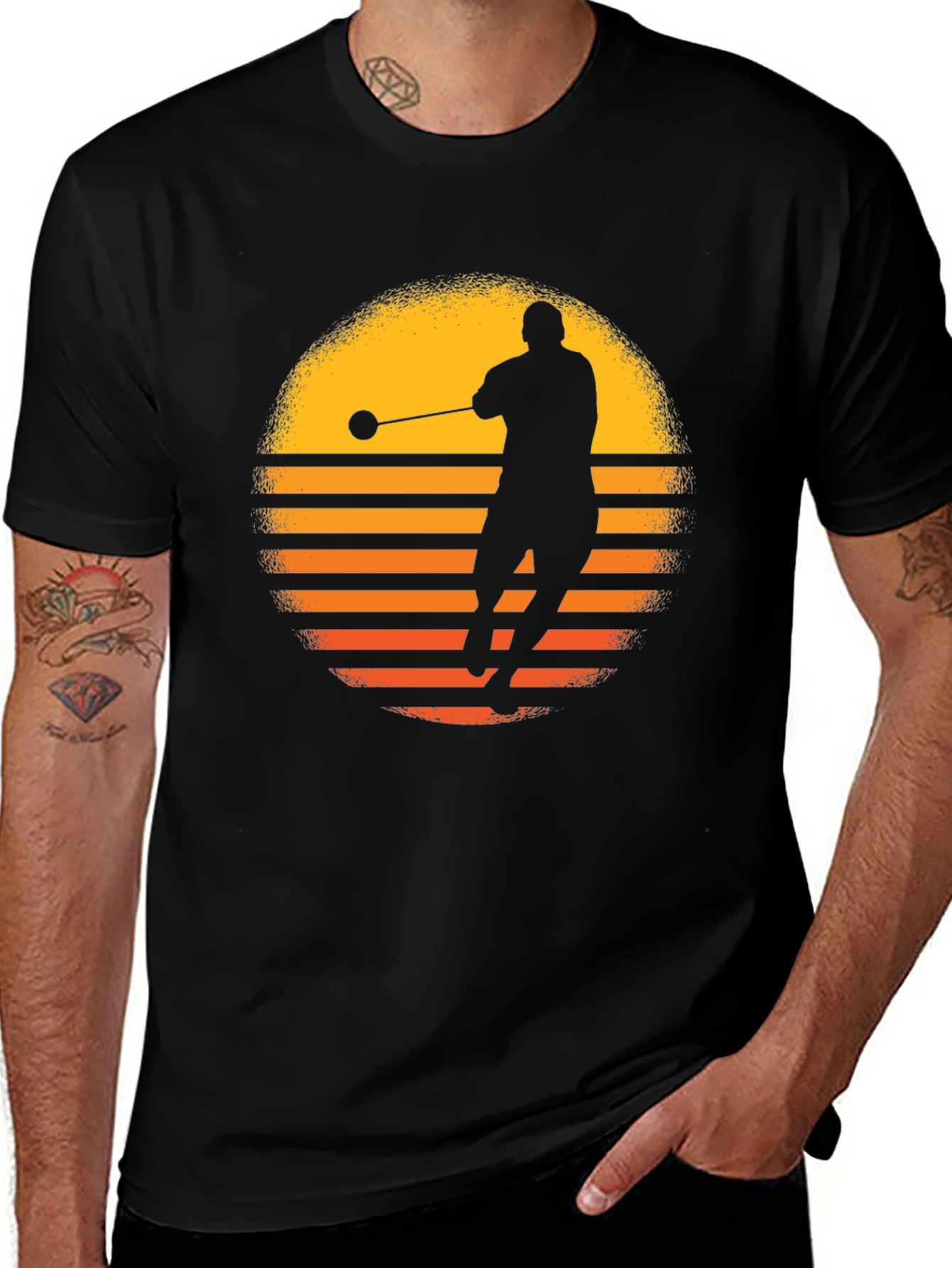 Variant 24 of Hammer Throw Silhouette T-Shirt