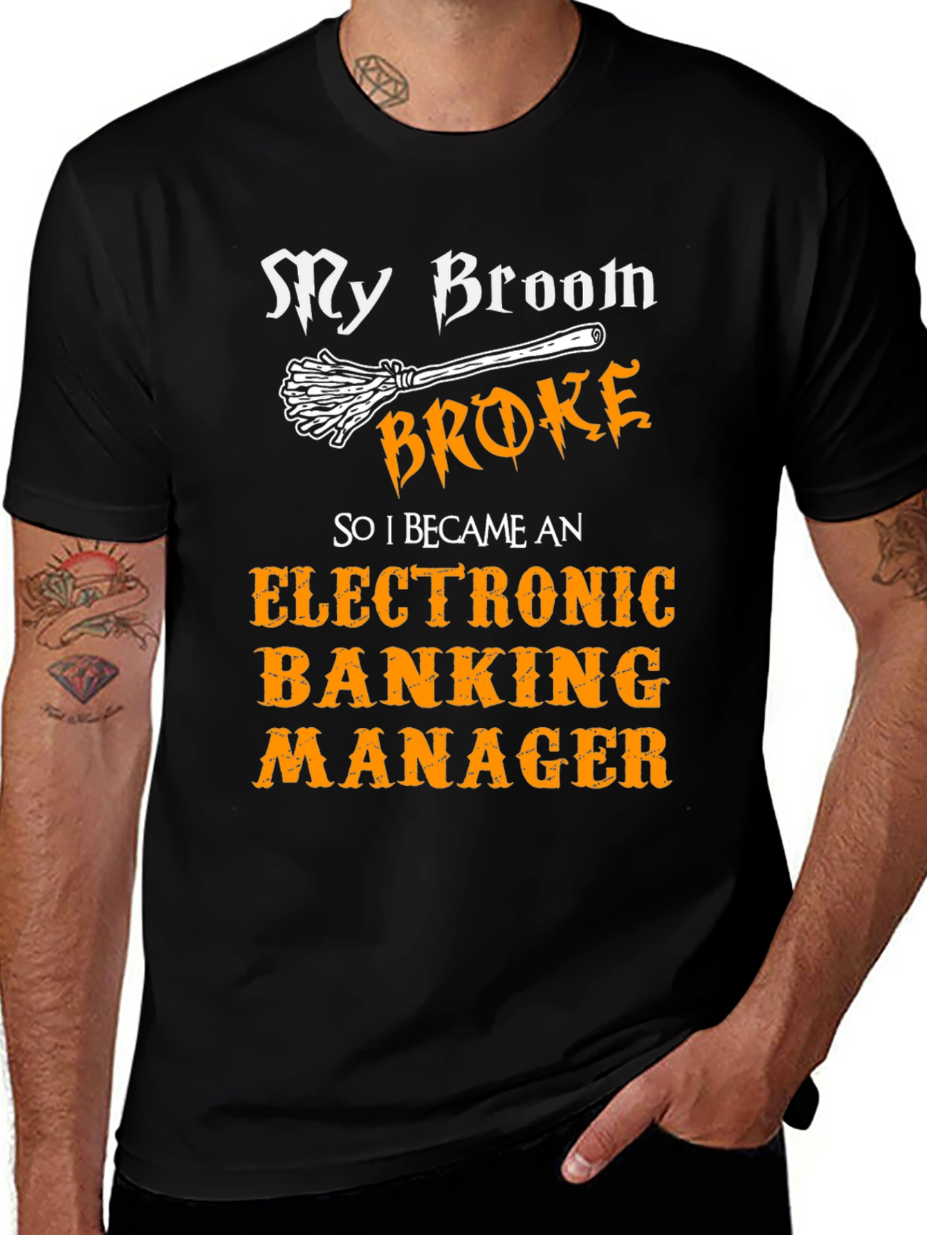 Broom Broke Electronic Banking Manager T-Shirt
