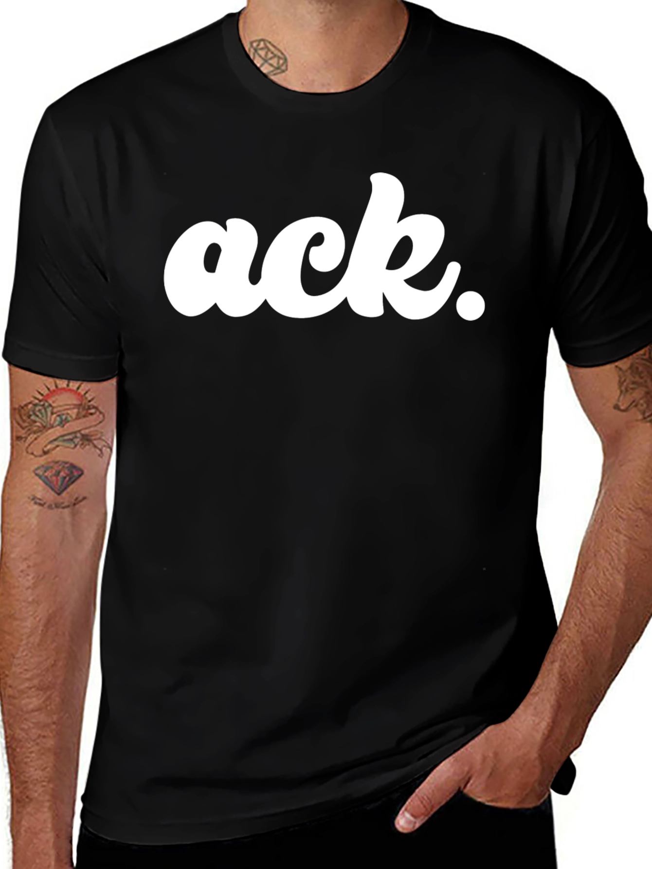 Variant 12 of Ack Graphic Tee - Trendy Statement T-Shirt