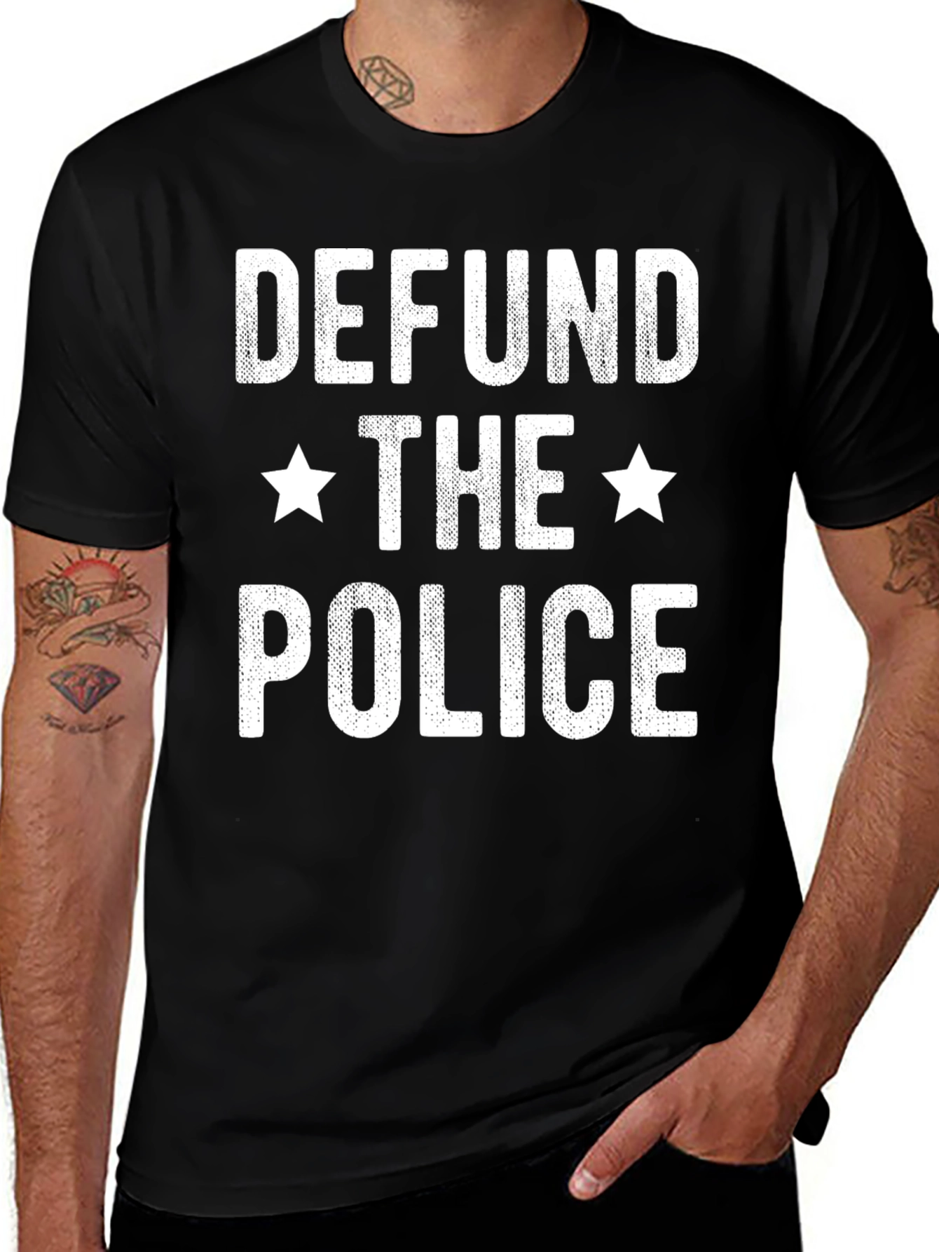 Variant 24 of Defund the Police Graphic T-Shirt