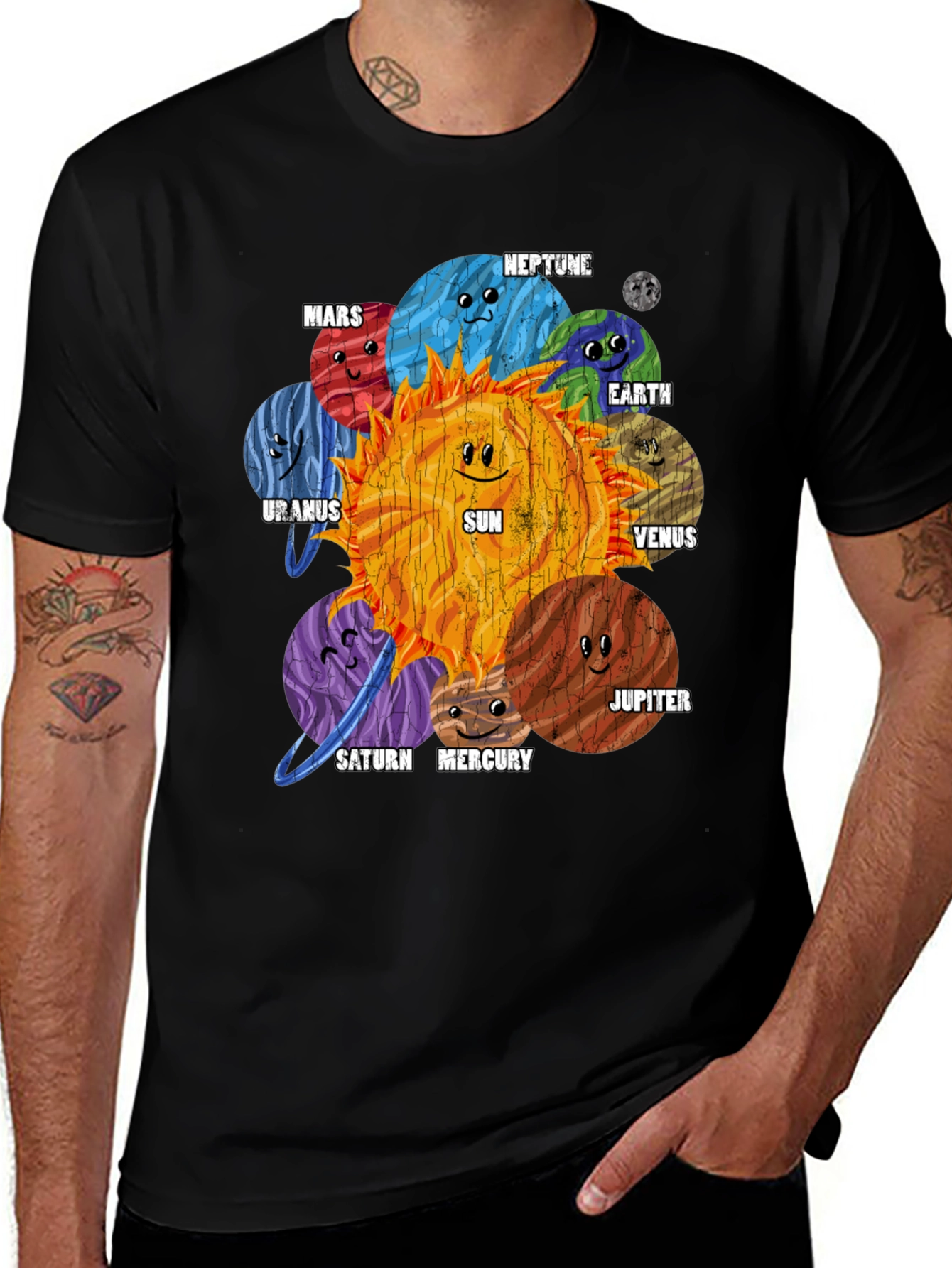 Variant 20 of Planets T-Shirt - Solar System Graphic Tee