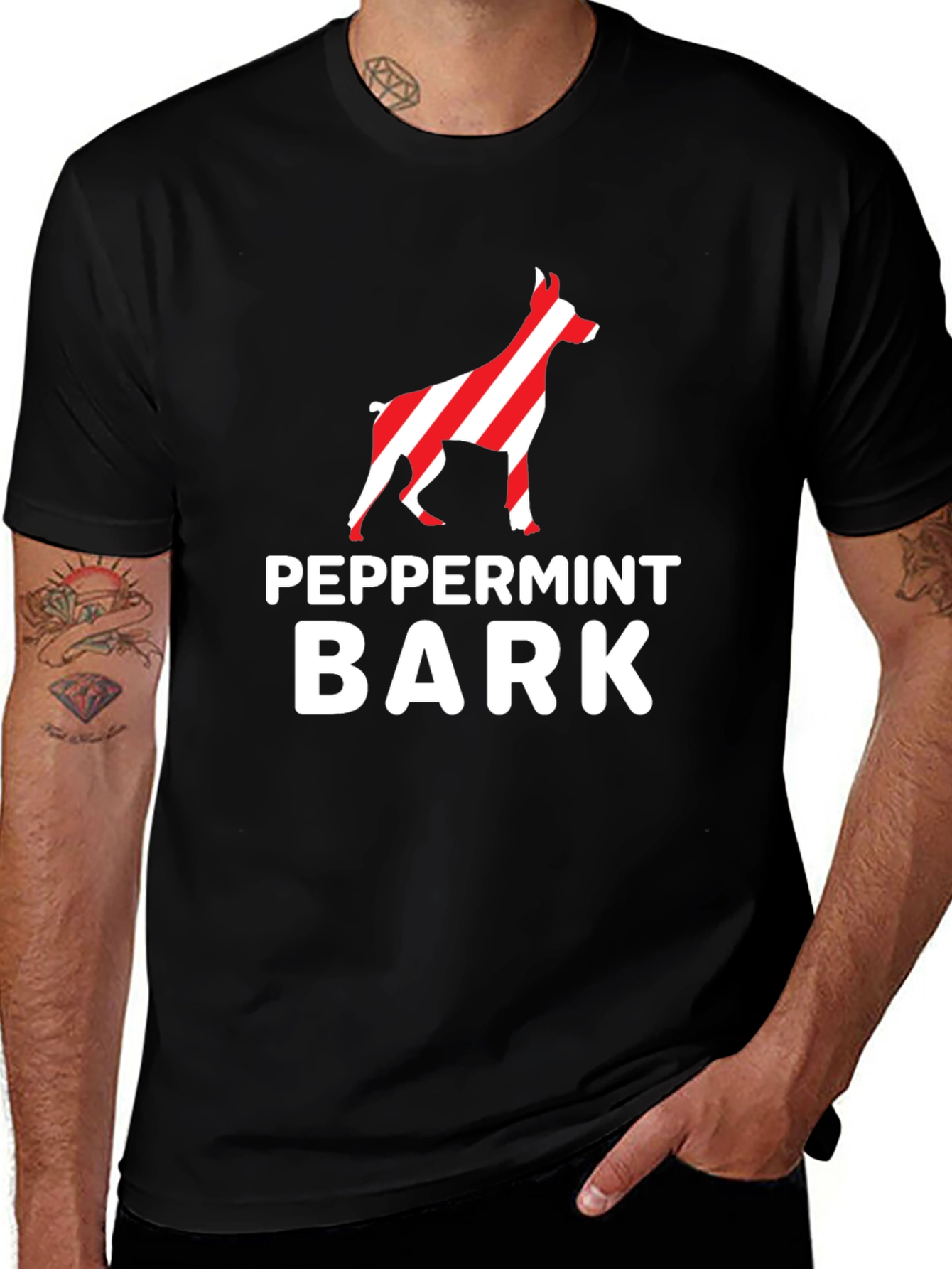 Variant 6 of Peppermint Bark Dog Breed Graphic Tee