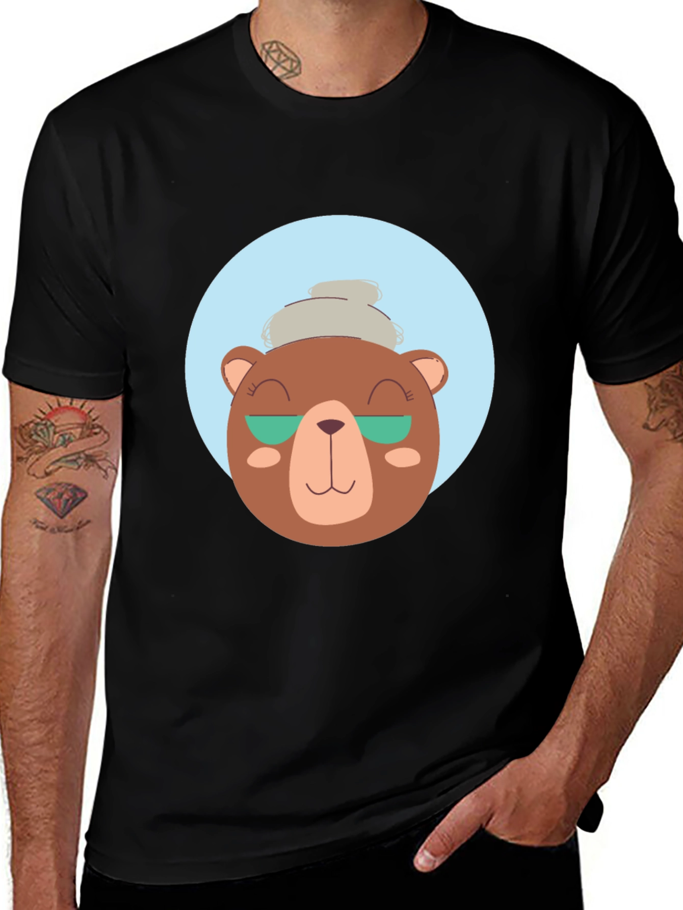Variant 12 of Funny Bear T-Shirt - Quirky Graphic Tee