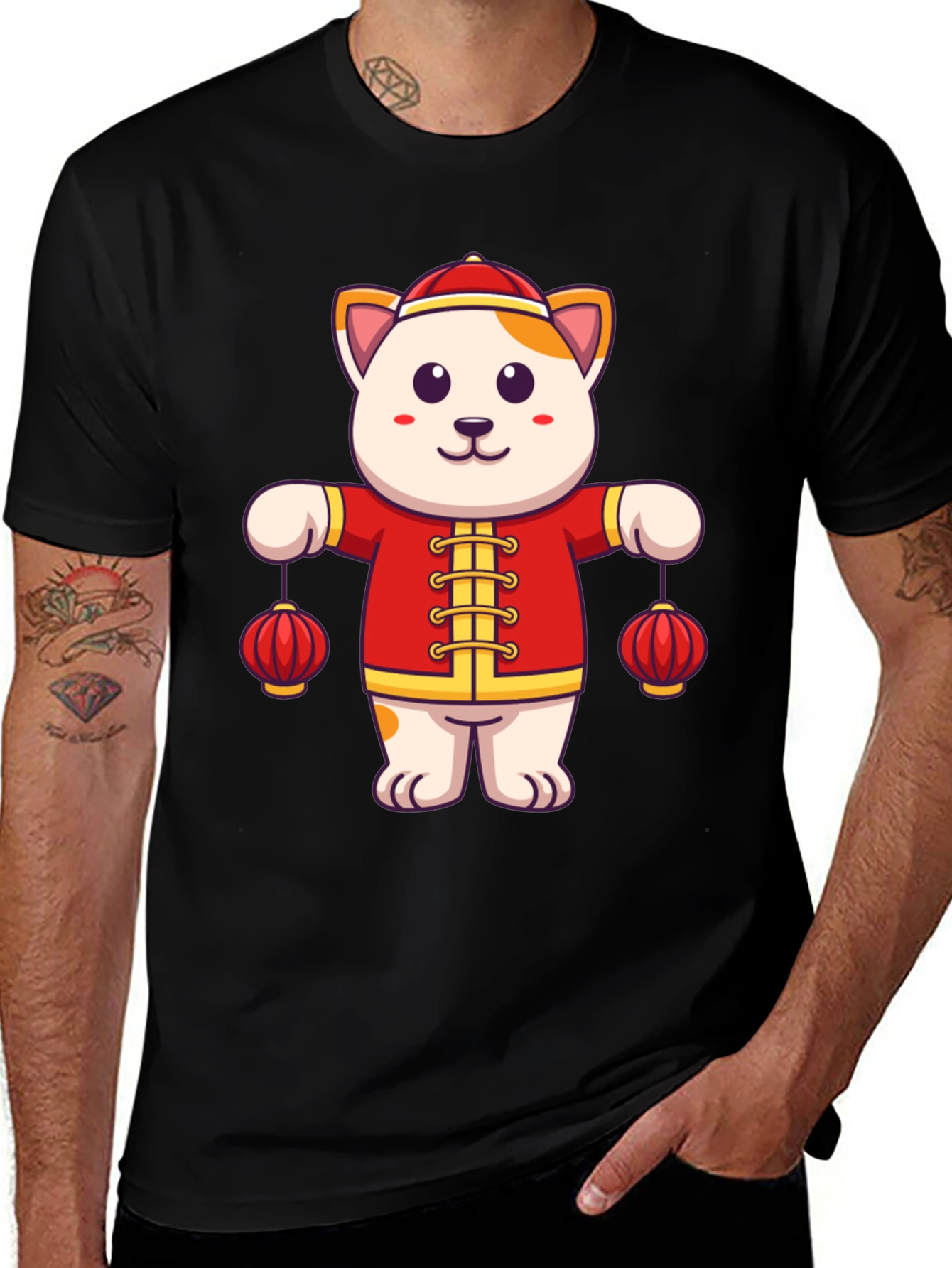 Lucky Cat Lanterns Graphic Tee - Unisex Fit