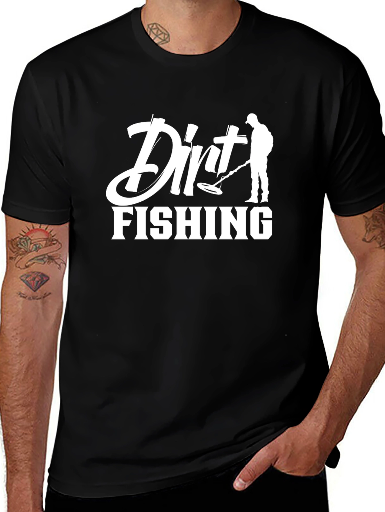 Variant 30 of Dirt Fishing Graphic Tee - Metal Detecting Hobby