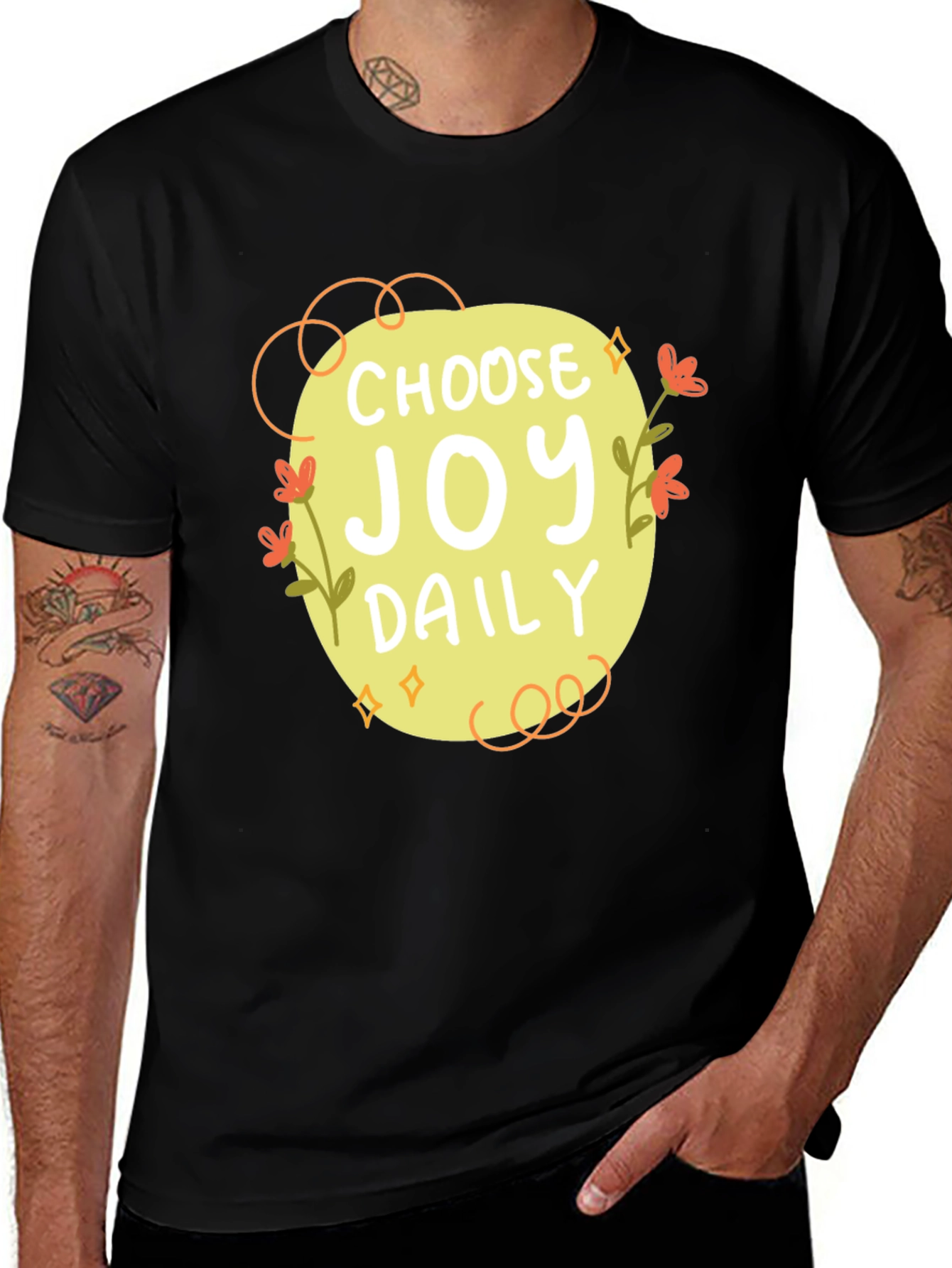 Choose Joy Daily Graphic Tee - Black Unisex T-Shirt