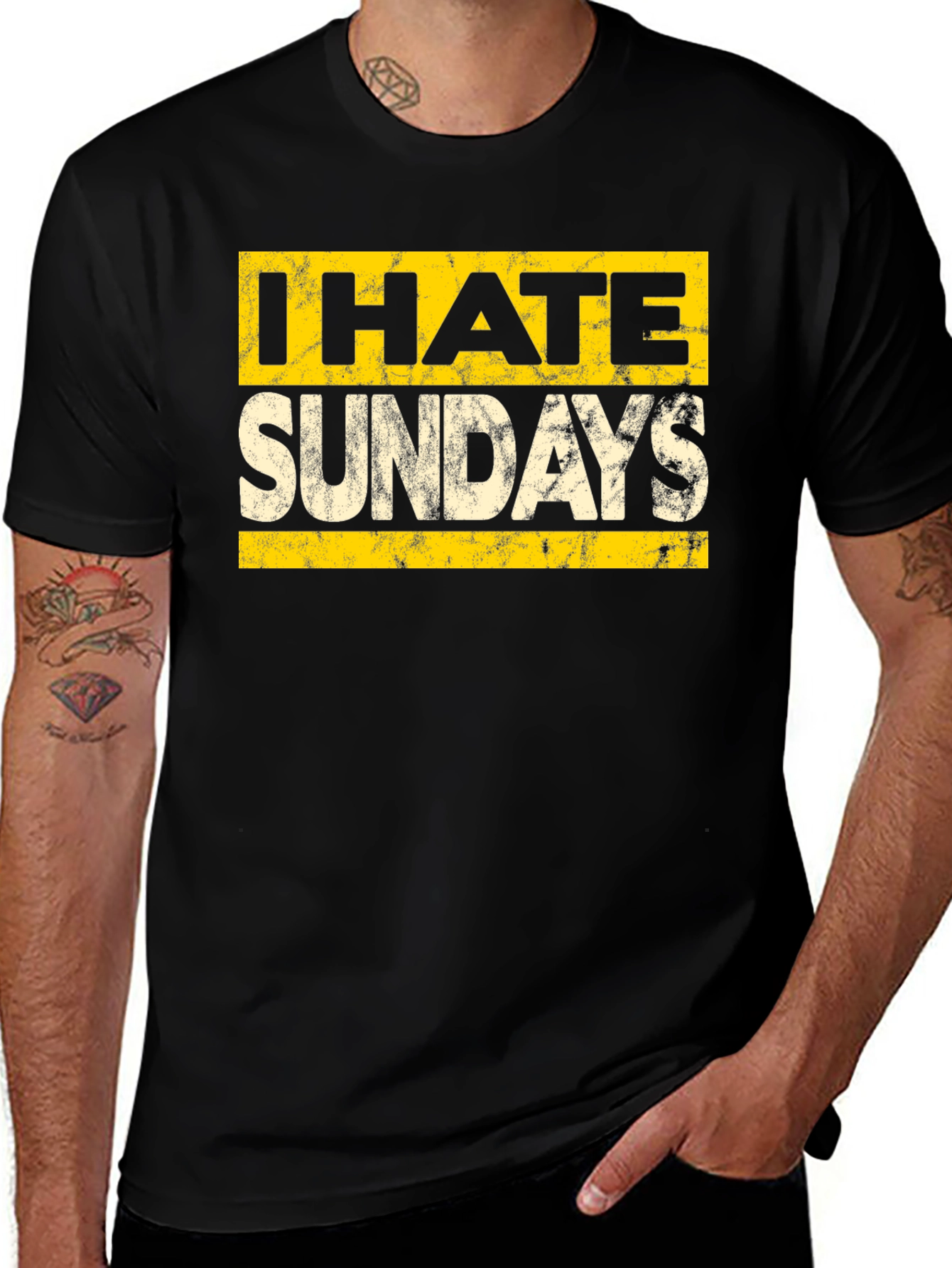 Variant 23 of I Hate Sundays Graphic Tee - Soft Cotton Blend