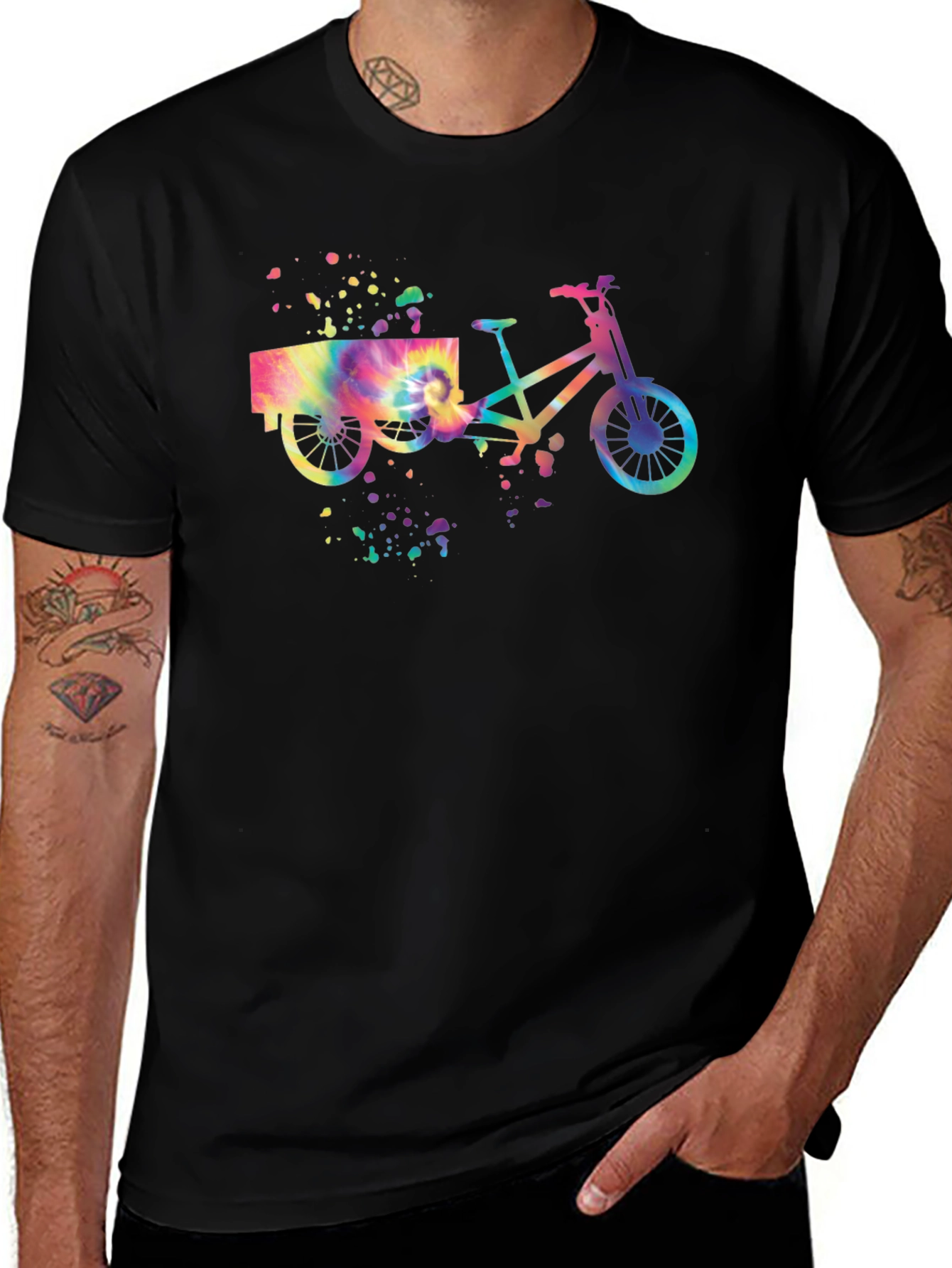 Variant 23 of Tie-Dye Bicycle Shirt