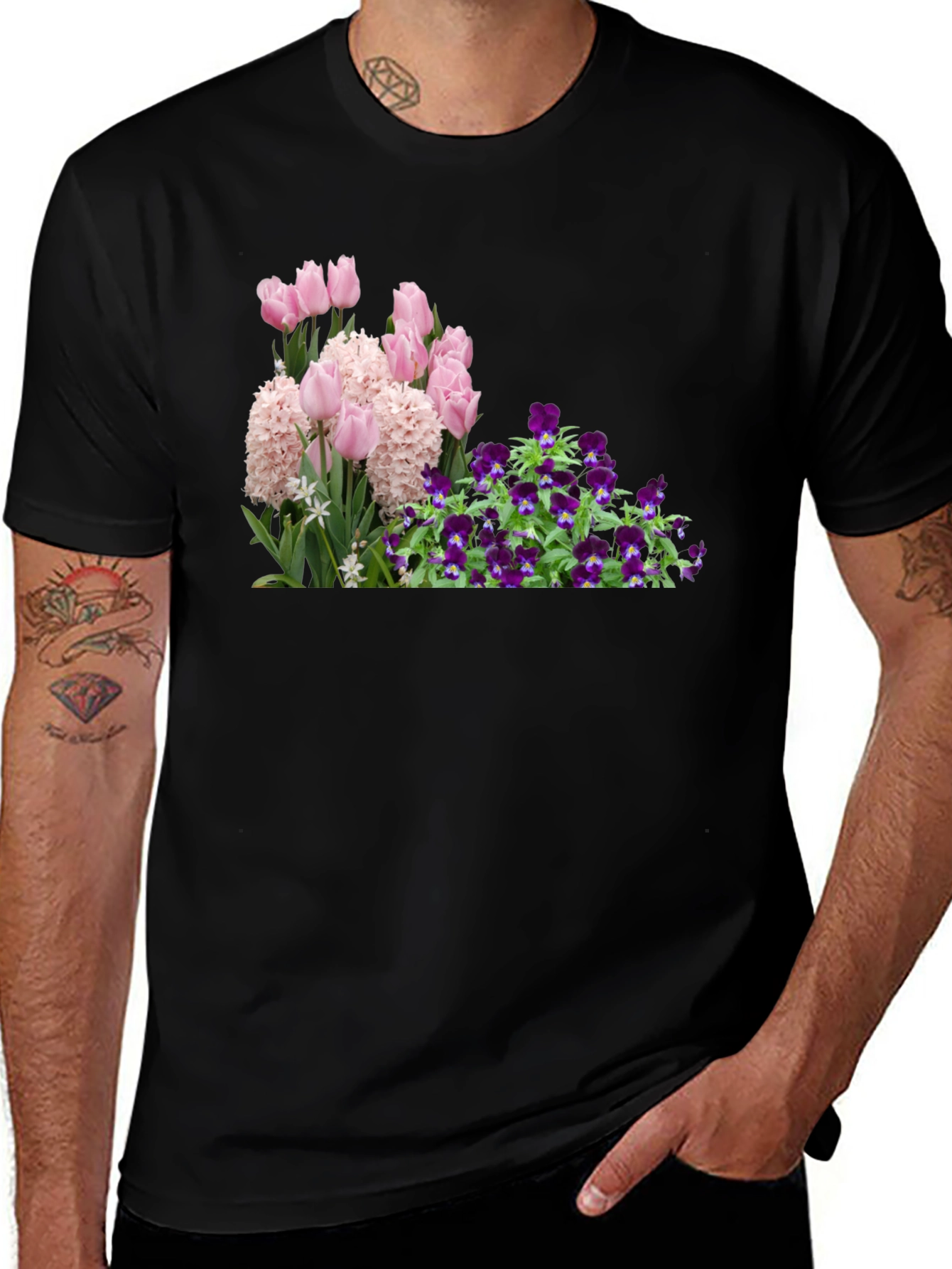 Variant 17 of Floral Print Crew Neck T-Shirt